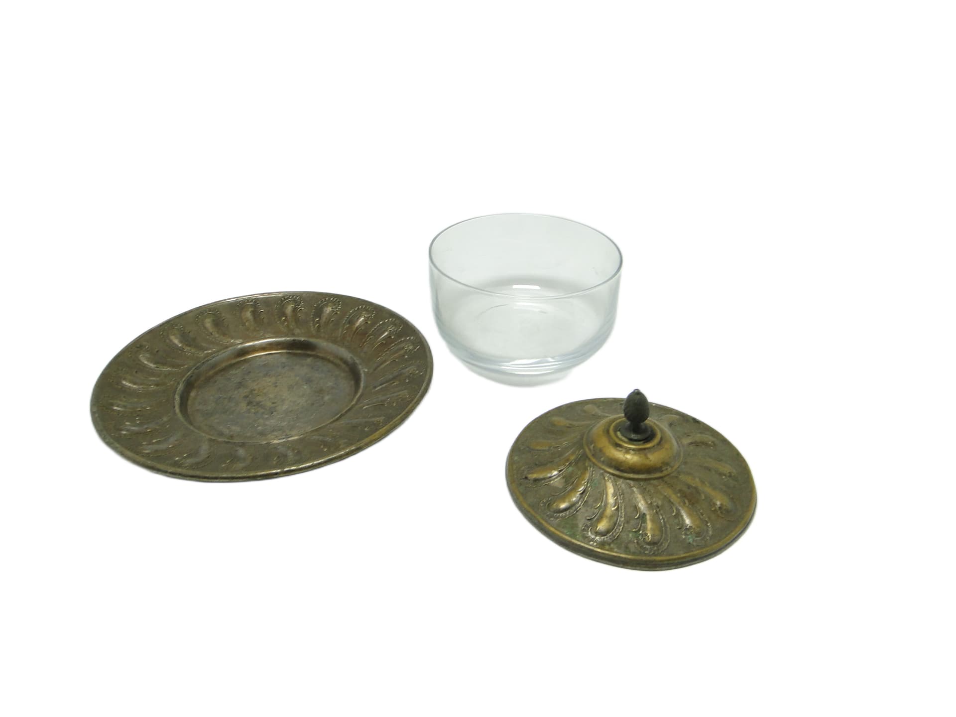 Maselnica rococo, szkło, Niemcy, XIX w. - 93424