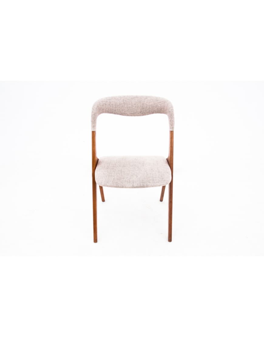 Tekowe krzesła, minimalistyczny design, Dania, lata 60. - 58024