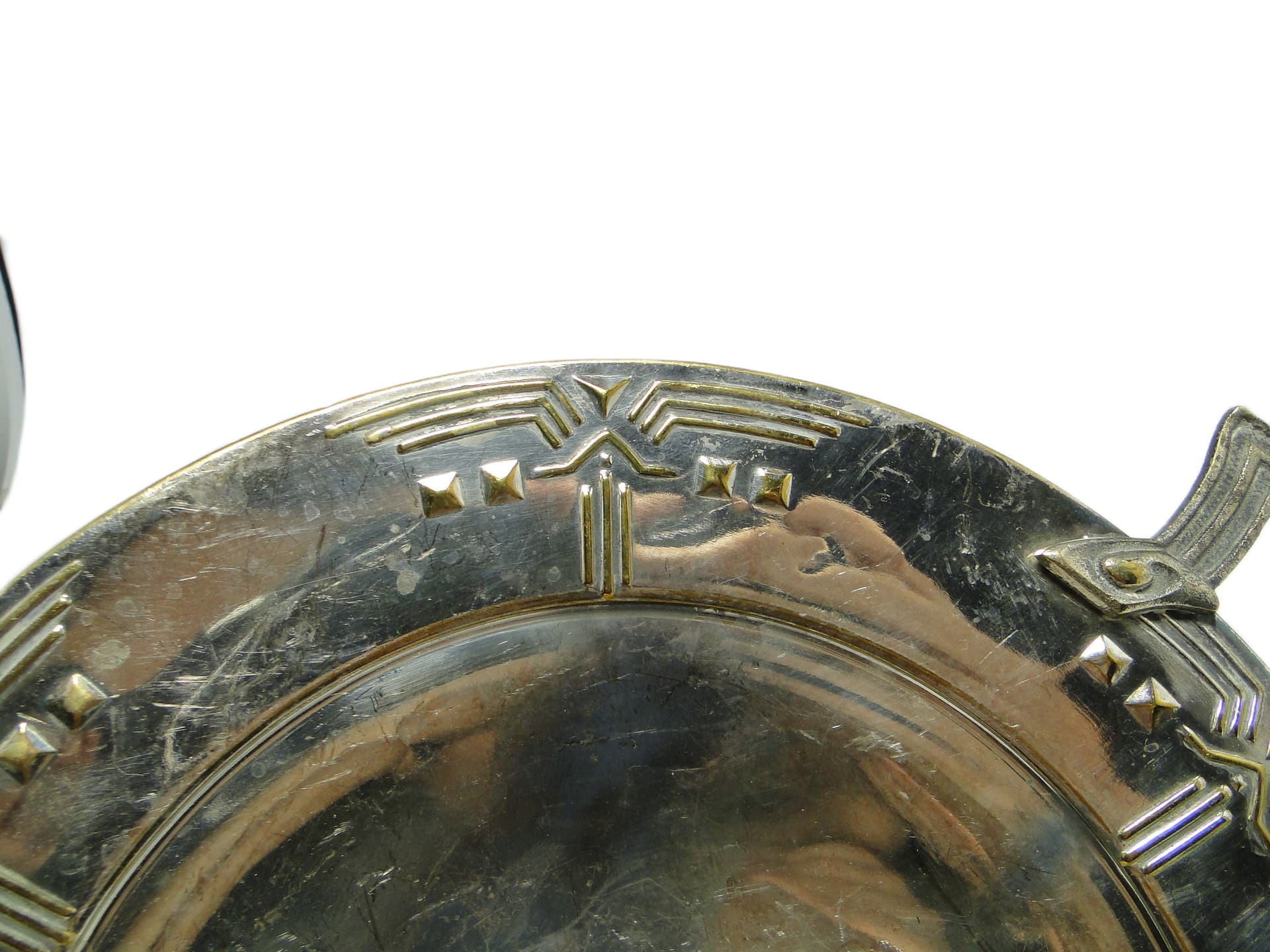 Fruit bowl, Art Nouveau, chrome-plated brass, Sweden, early 20th c. - 93489