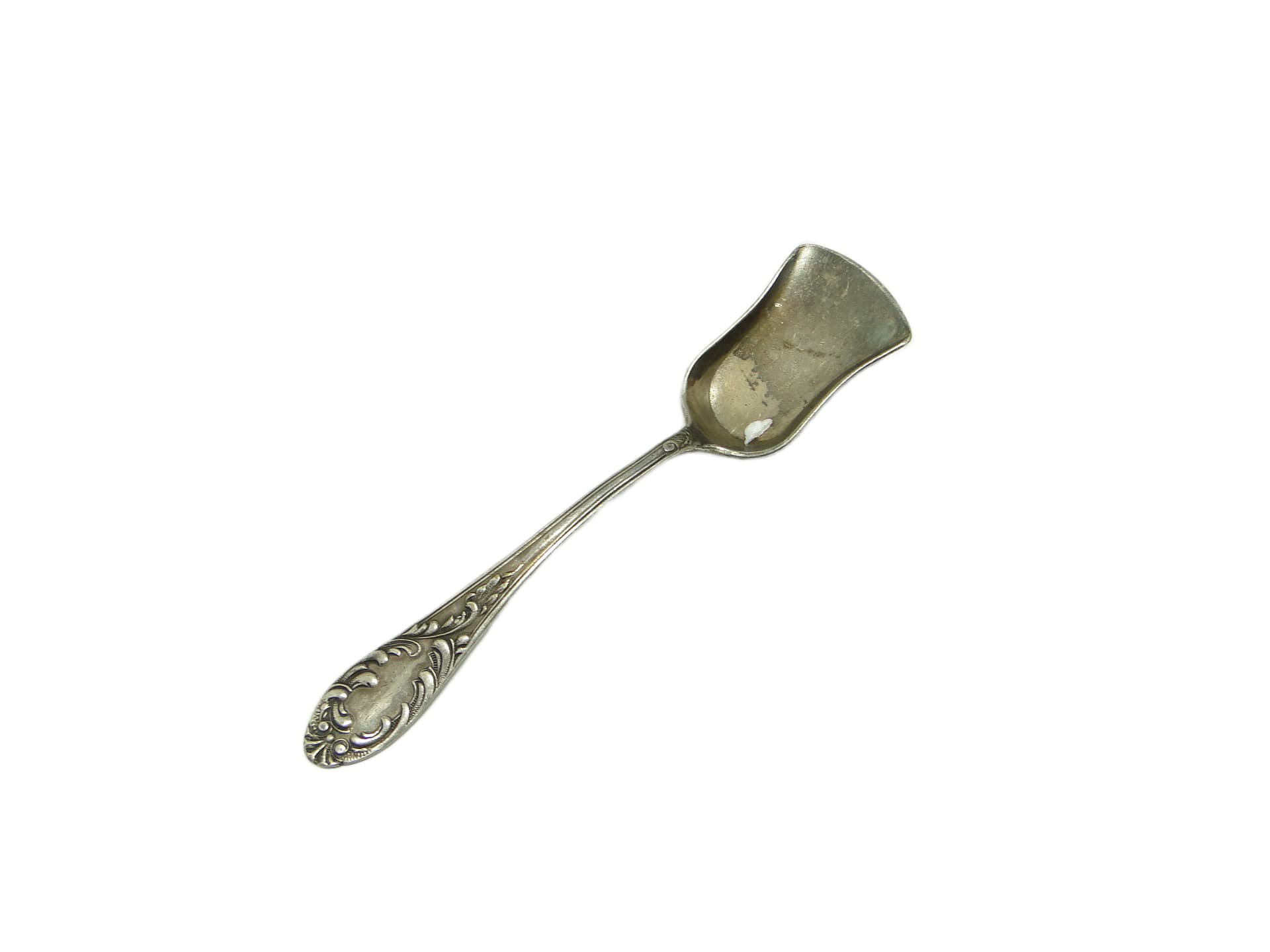 Sugar spoon, Art Nouveau / Art Deco, brass, Poland, 1920s. - 93546