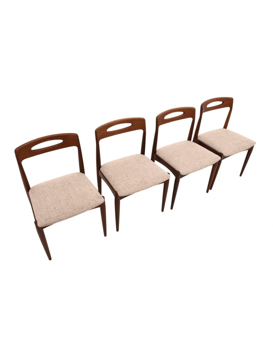 Tekowe krzesła, proj. J. Andersen dla Uldum Møbelfabrik, Dania, lata 60. - 58036