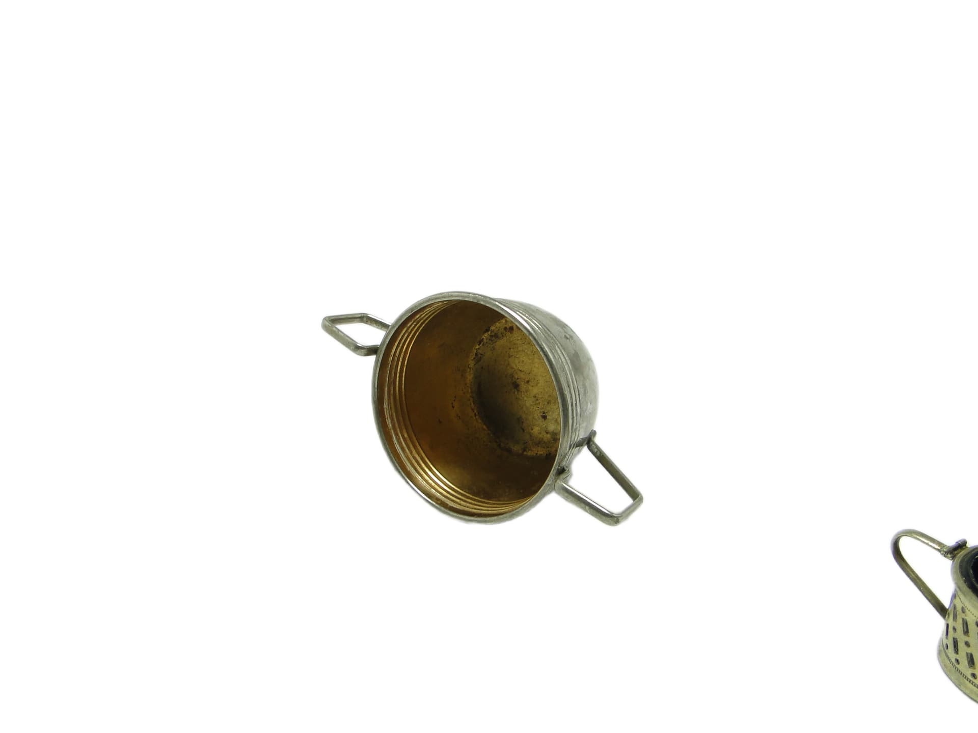 Art Deco sugar bowl, silver-plated brass, Sweden, 1920s. - 93648