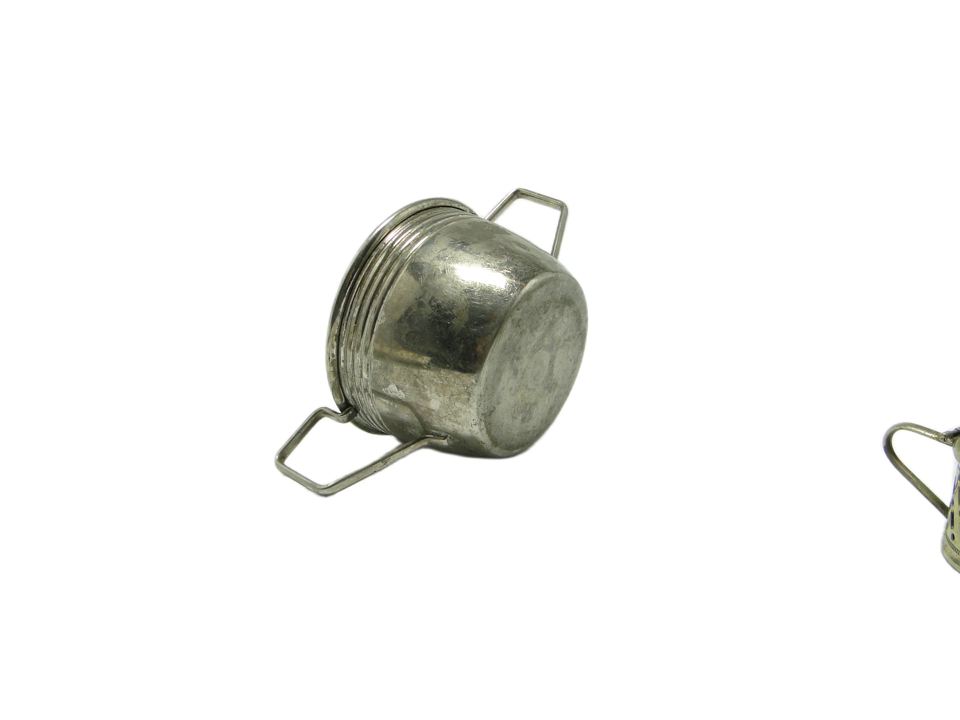 Art Deco sugar bowl, silver-plated brass, Sweden, 1920s. - 93649