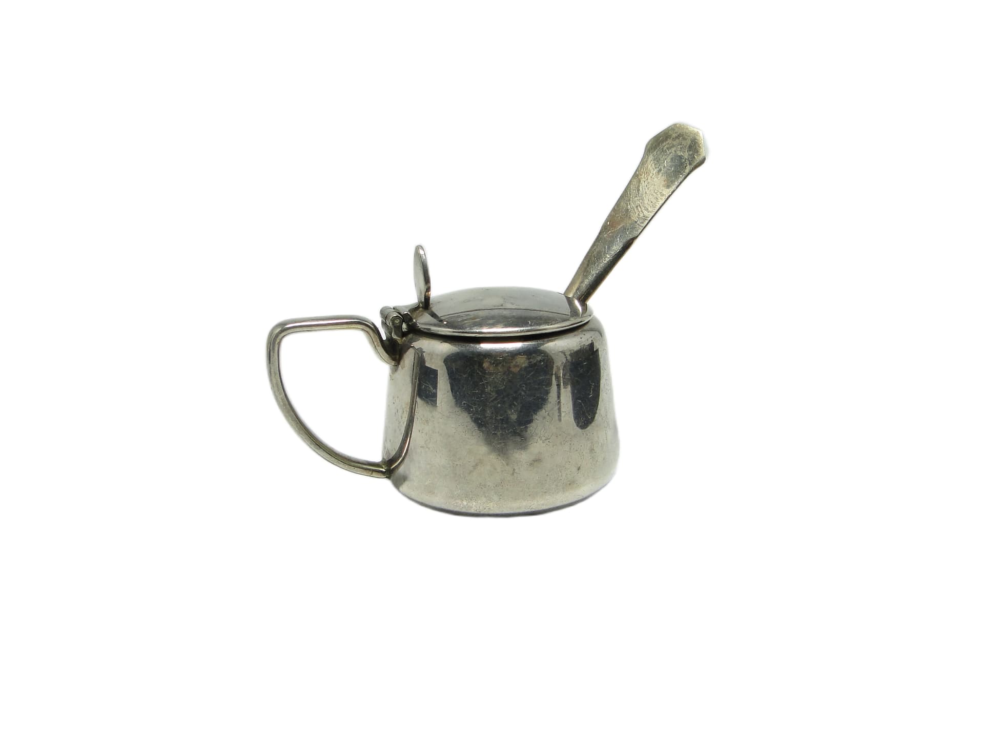 Art Deco salt shaker, silver-plated brass, Sweden, 1930s. - 93775