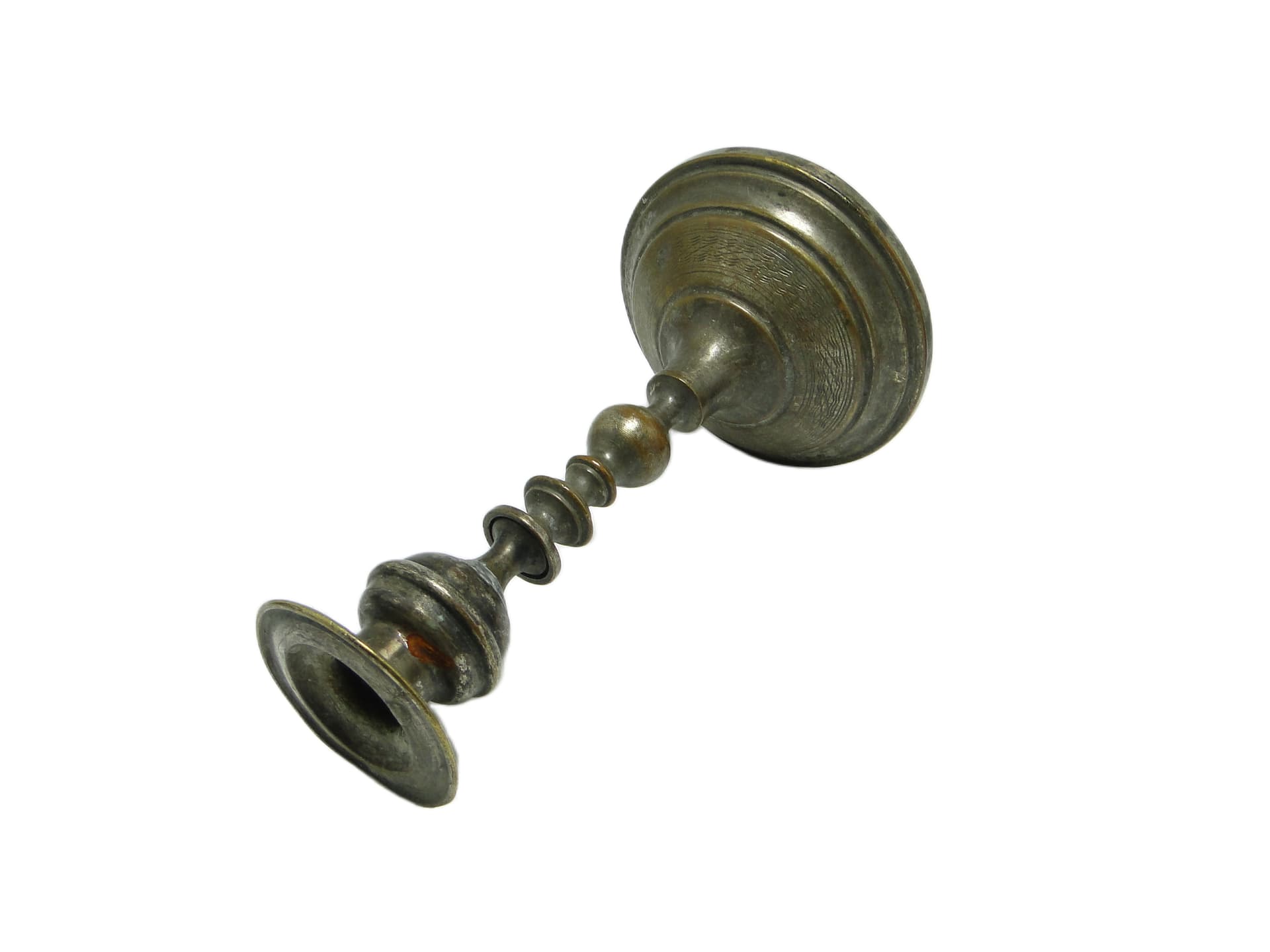 Świecznik Empire, mosiądz srebrzony, Austria, początek XX w. - 93793