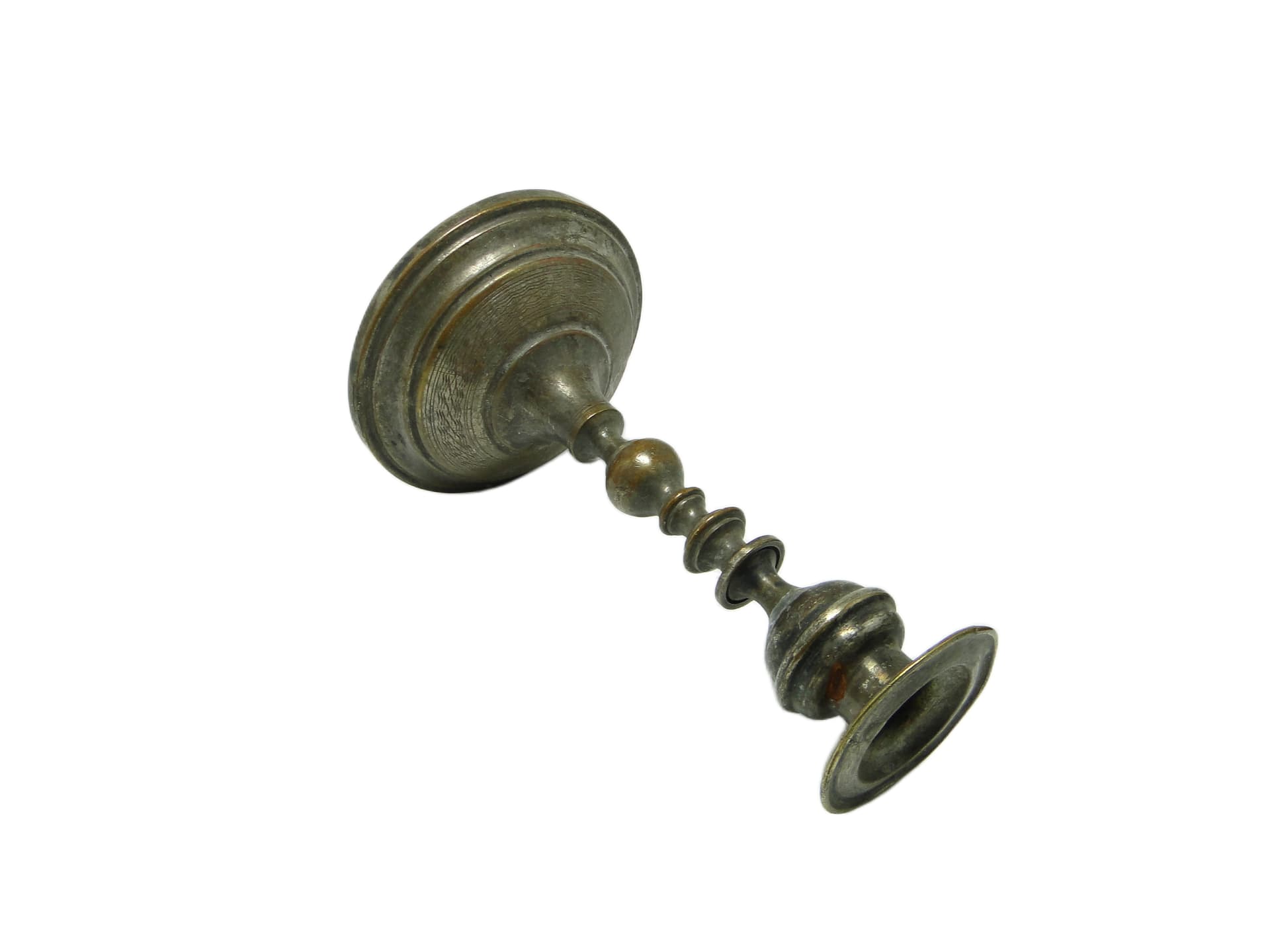 Świecznik Empire, mosiądz srebrzony, Austria, początek XX w. - 93798