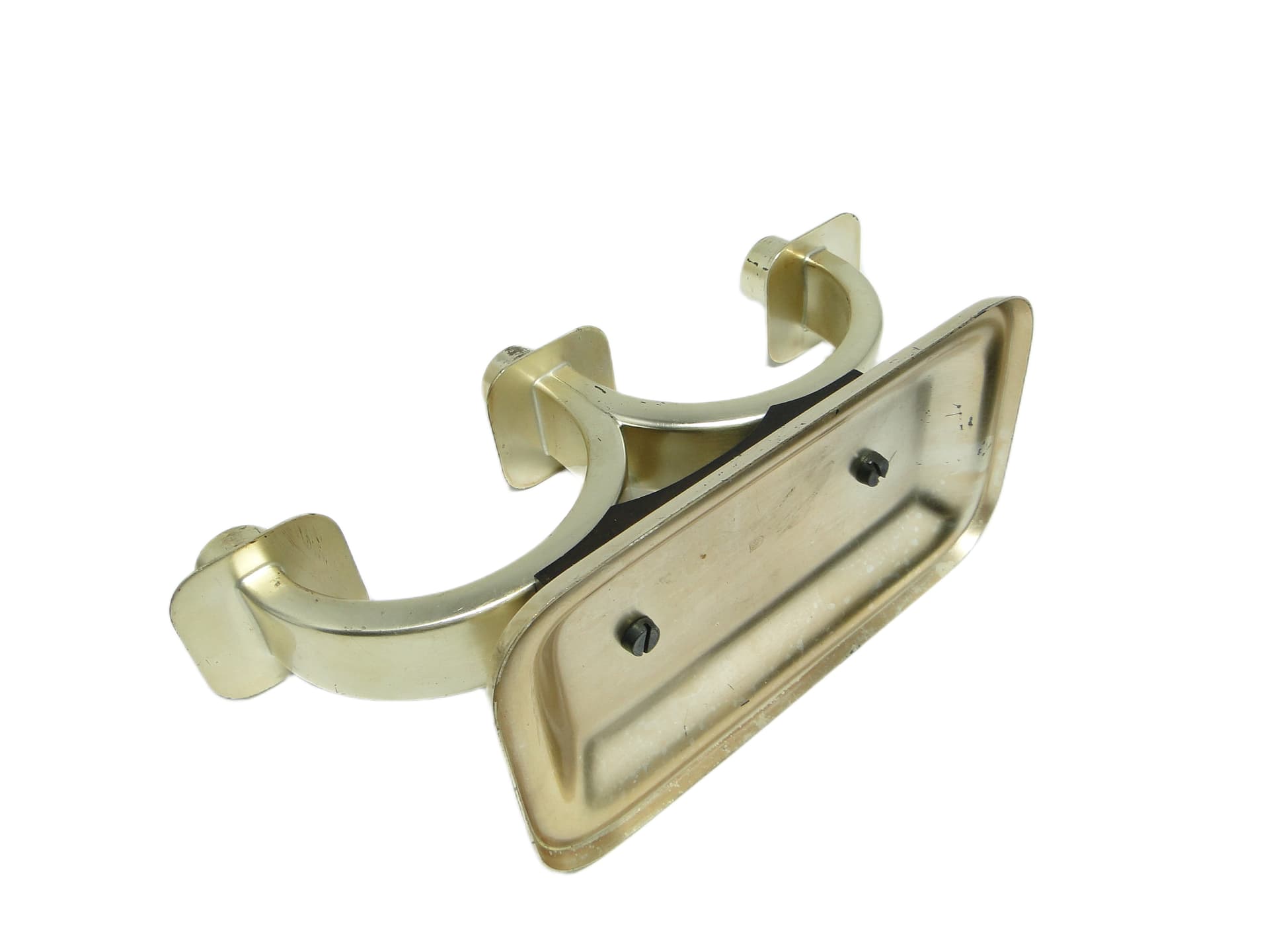 Świecznik trójramienny, Art déco, mosiądz srebrzony, Quist, Niemcy, lata 50. - 93811