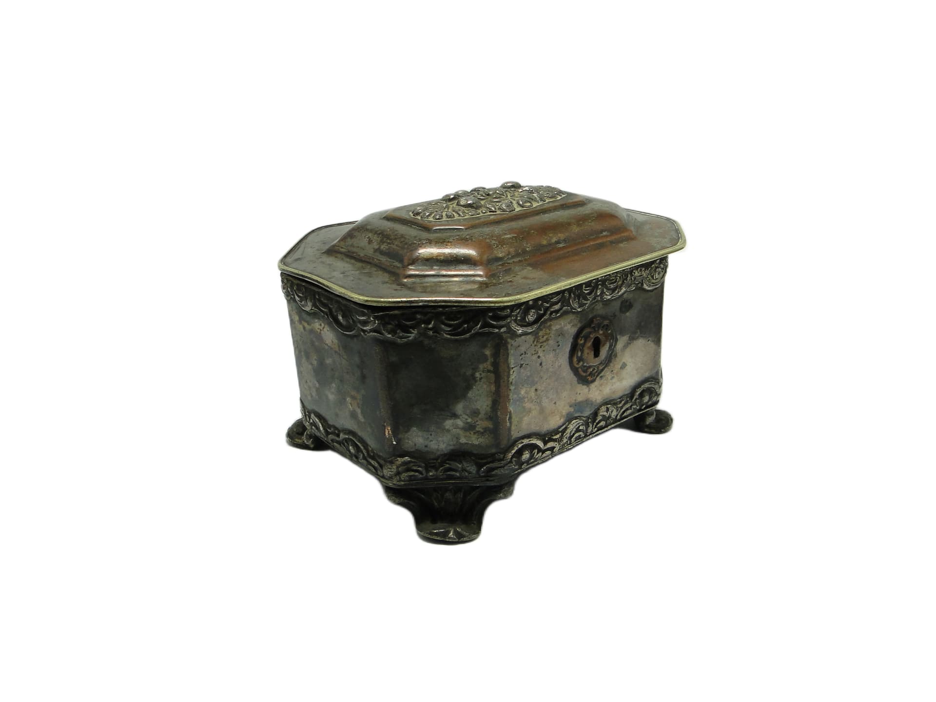 Neo-Baroque casket, silver-plated copper, Poland, 19th c. - 93819