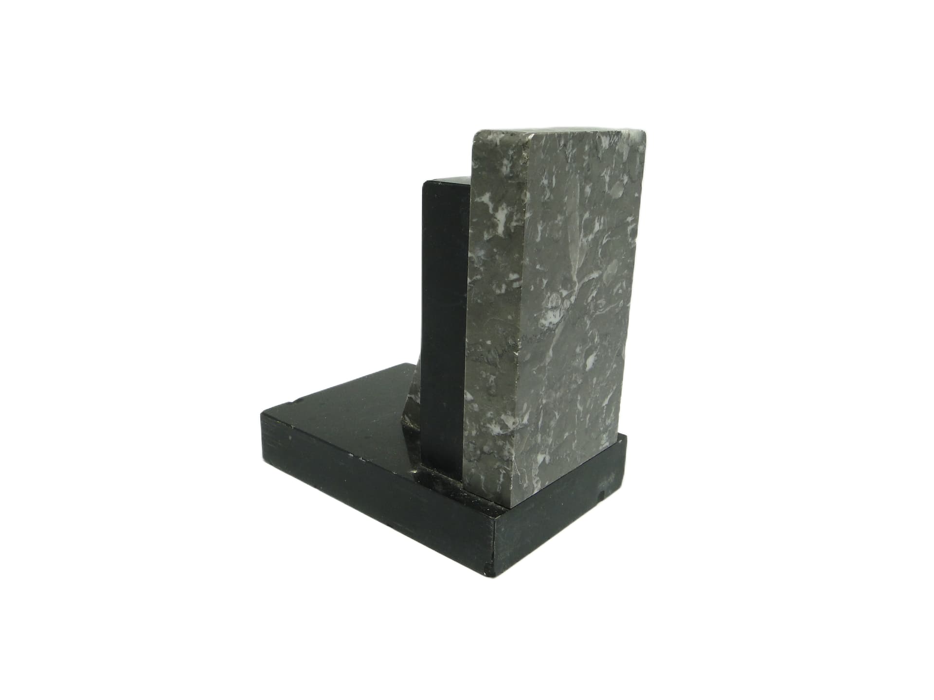 Podpórka do książek, Art Deco, marmur czarny, Belgia, lata 30. - 93832