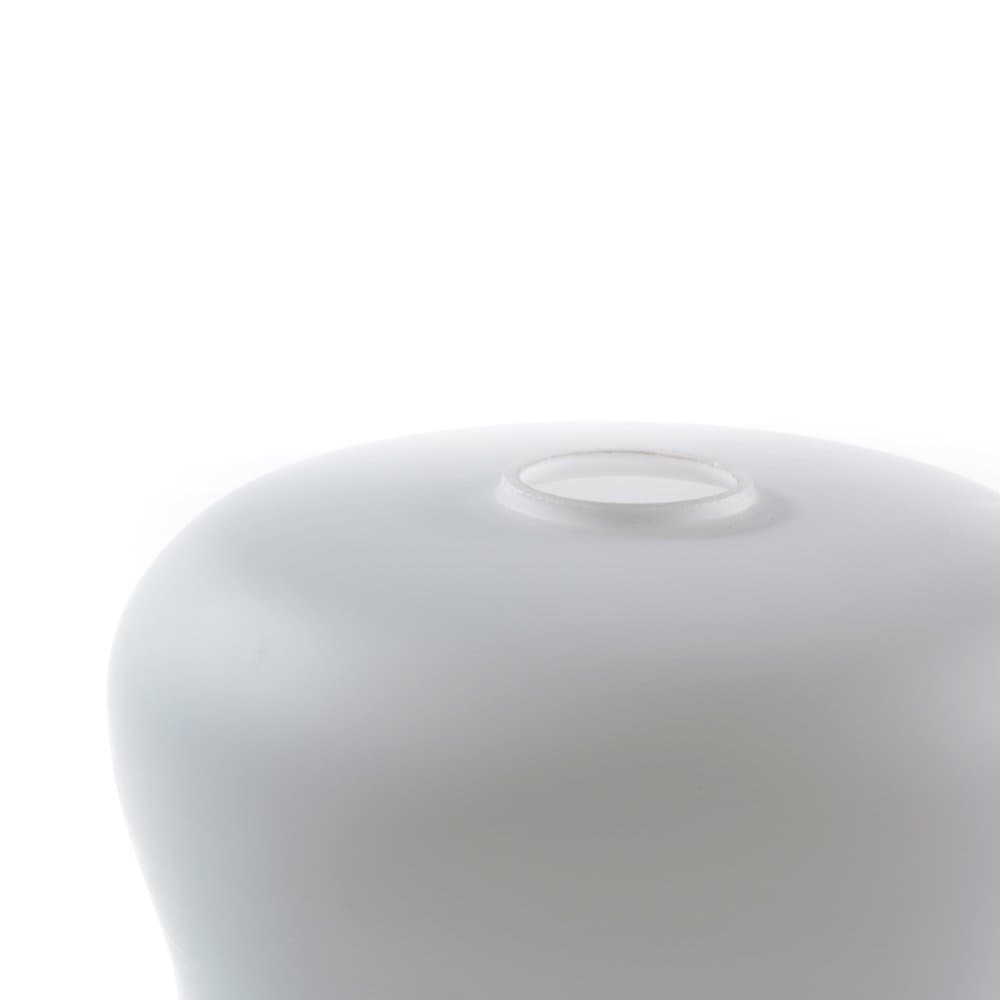 Lampa stołowa, biały, szkło opalowe, mosiądz, OPP Jihlava, Czechosłowacja, lata 70. - 94043