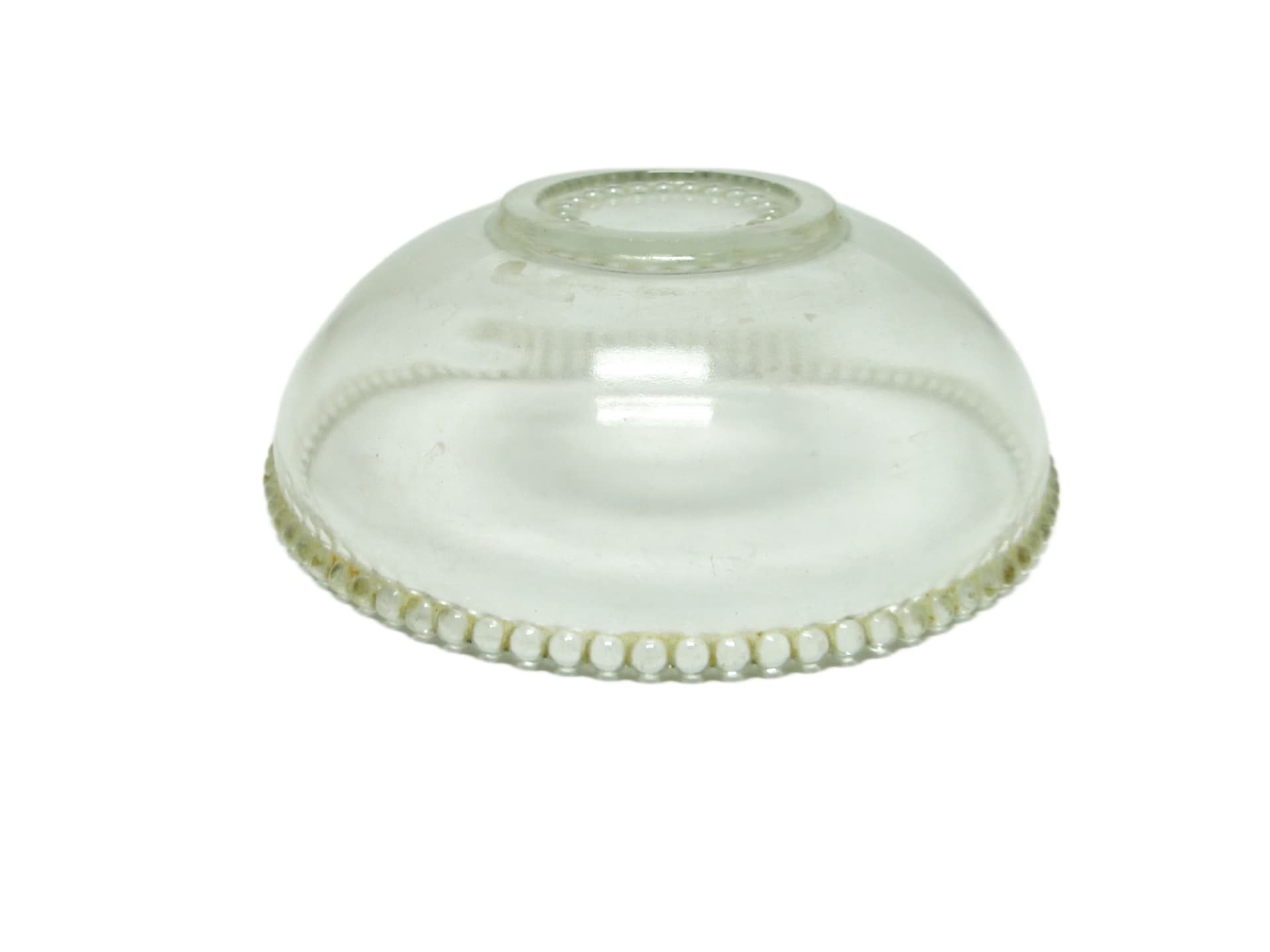 Patera mid-century modern, szkło transparentne, Polska, lata 70. - 94491