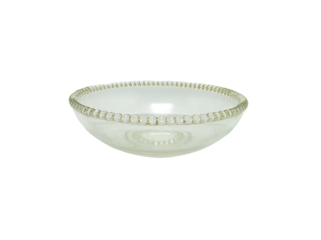 Patera mid-century modern, szkło transparentne, Polska, lata 70. - WYMIARY