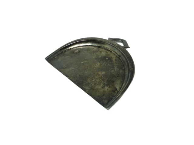 Art Deco crumb scoop, silver-plated brass, Poland, 1930s. - DIMENSION