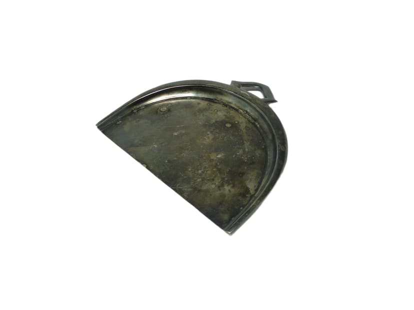 Szufelka Art Deco, mosiądz srebrzony, Polska, lata 30.