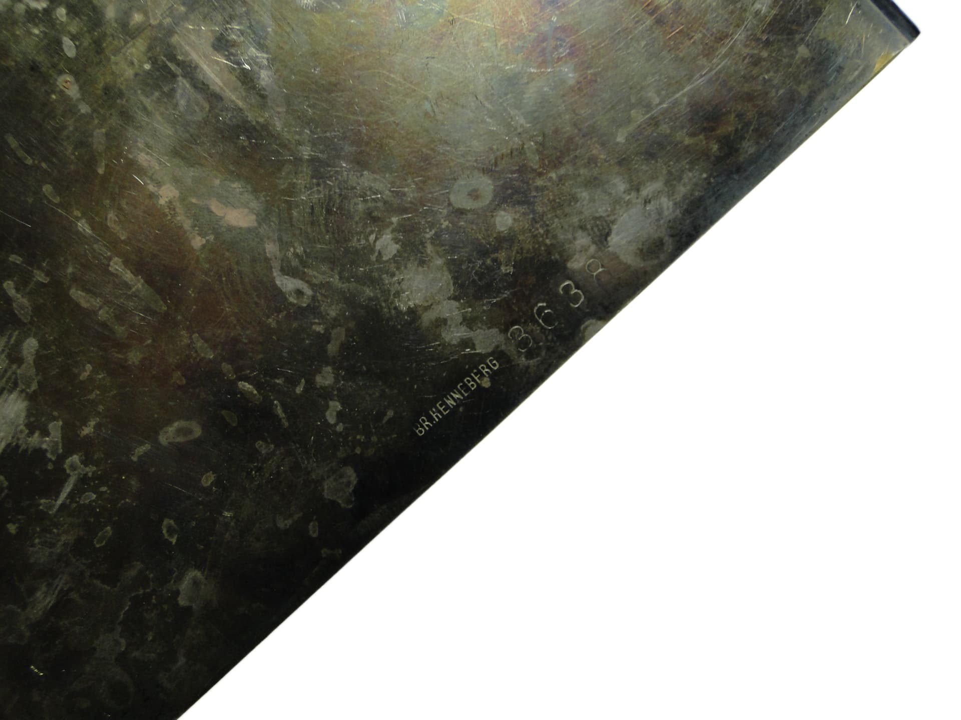 Art Deco crumb scoop, silver-plated brass, Poland, 1930s. - 94539