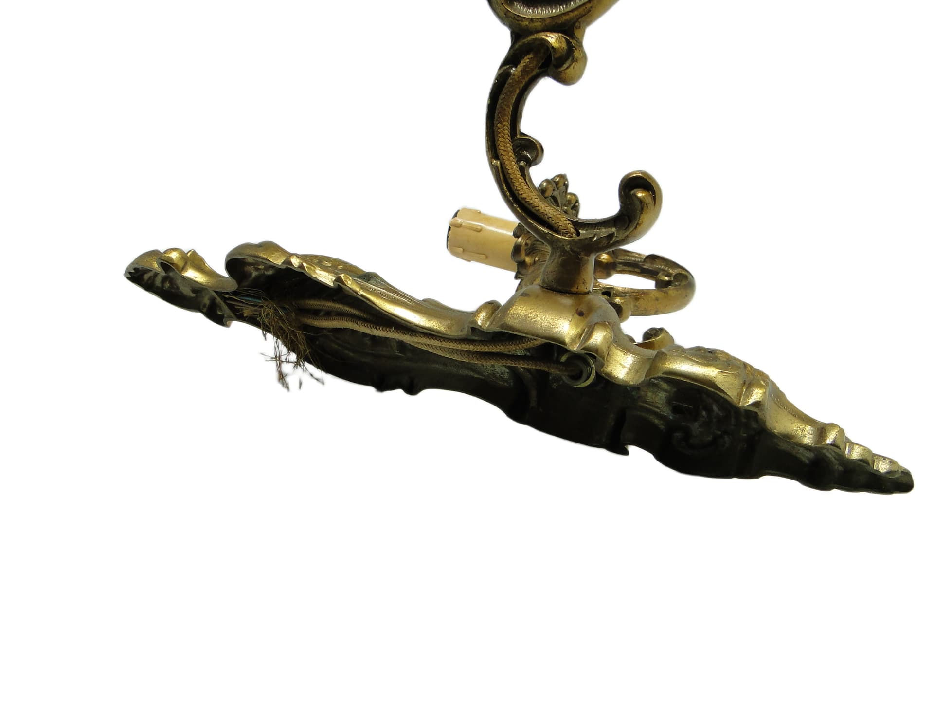 Kinkiet, Rococo, mosiądz, Polska, lata 70. - 94549