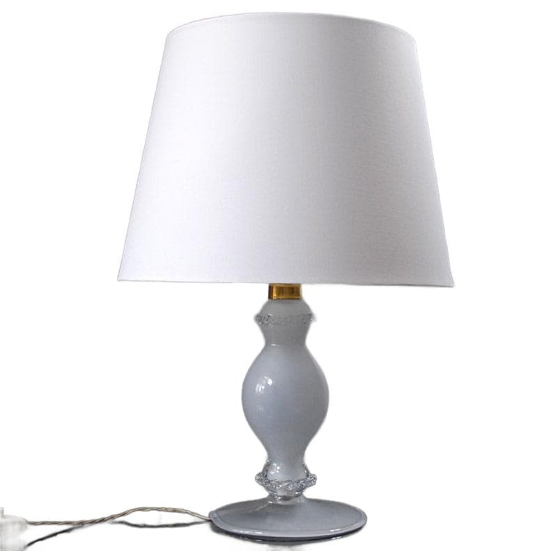 Mleczna lampa stołowa ze szkła weneckiego, Włochy, lata 50. - 7014