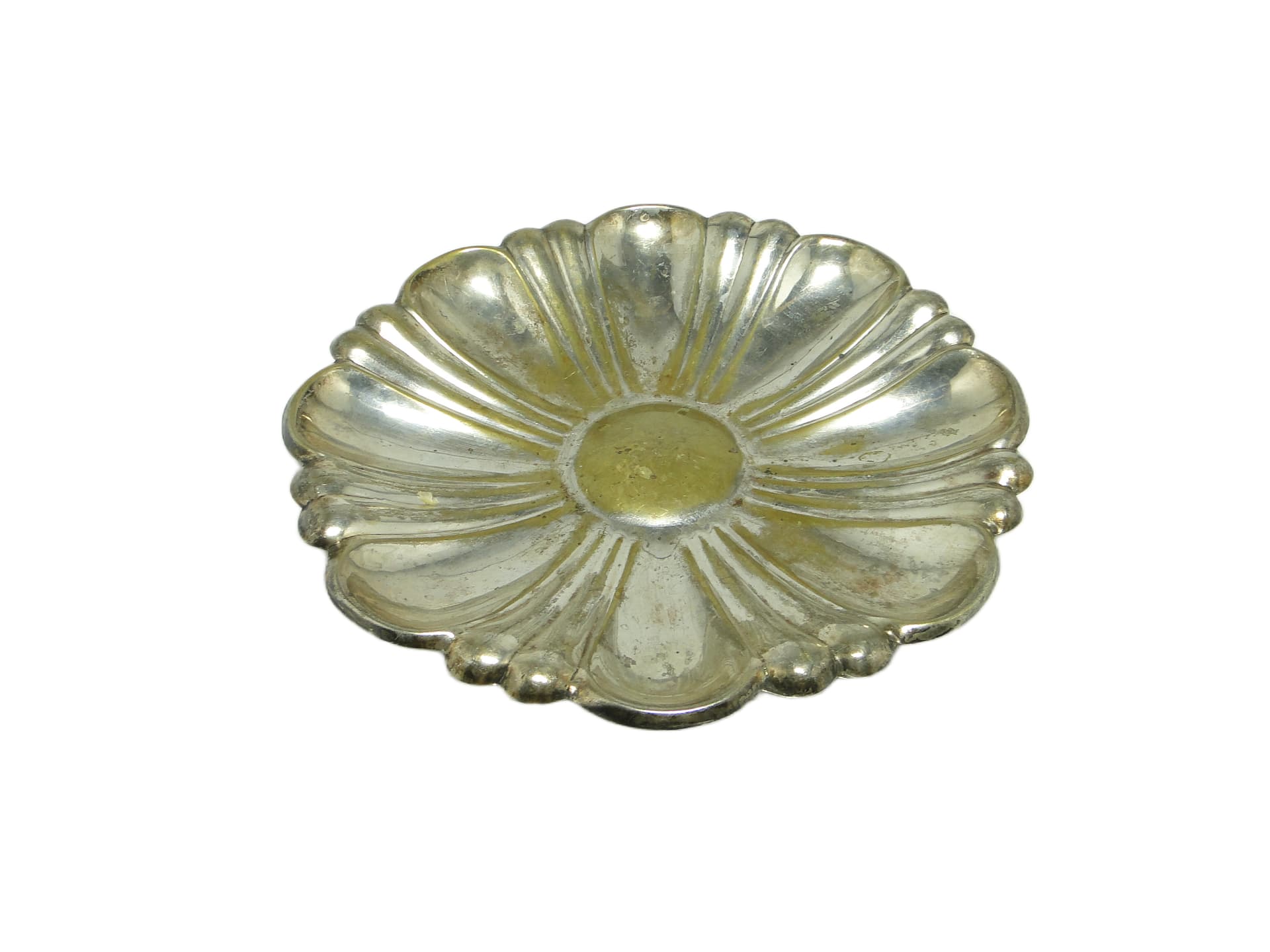 Patera Art Nouveau, mosiądz srebrzony, Polska, lata 70. - 94647