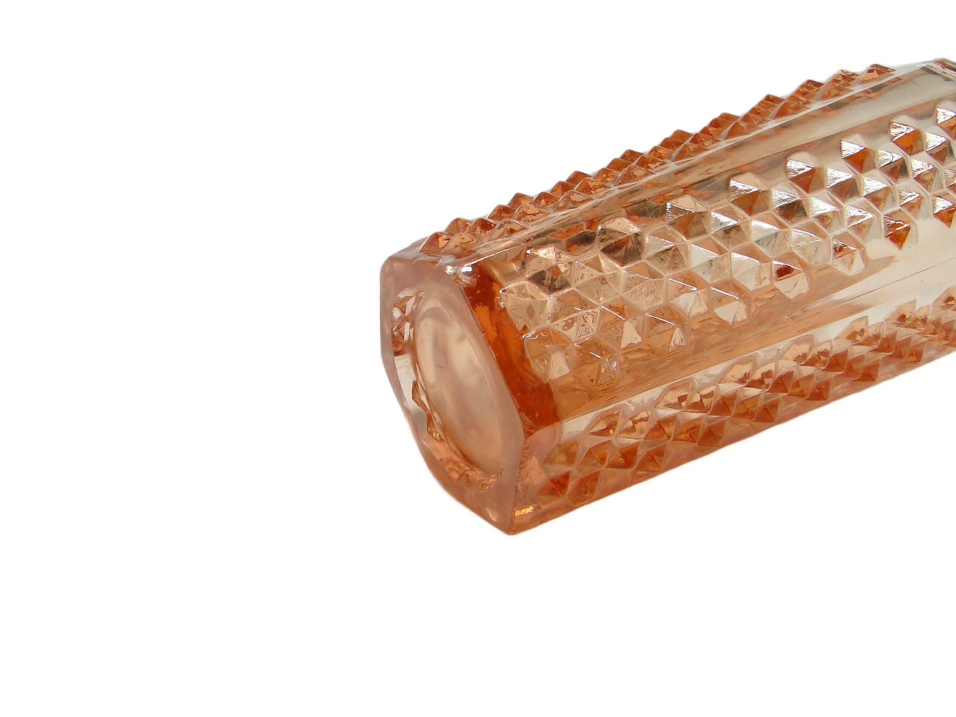 Wazon Ćwieki, modernizm, szkło rozalinowe, Ząbkowice, Polska, lata 70. - 94657