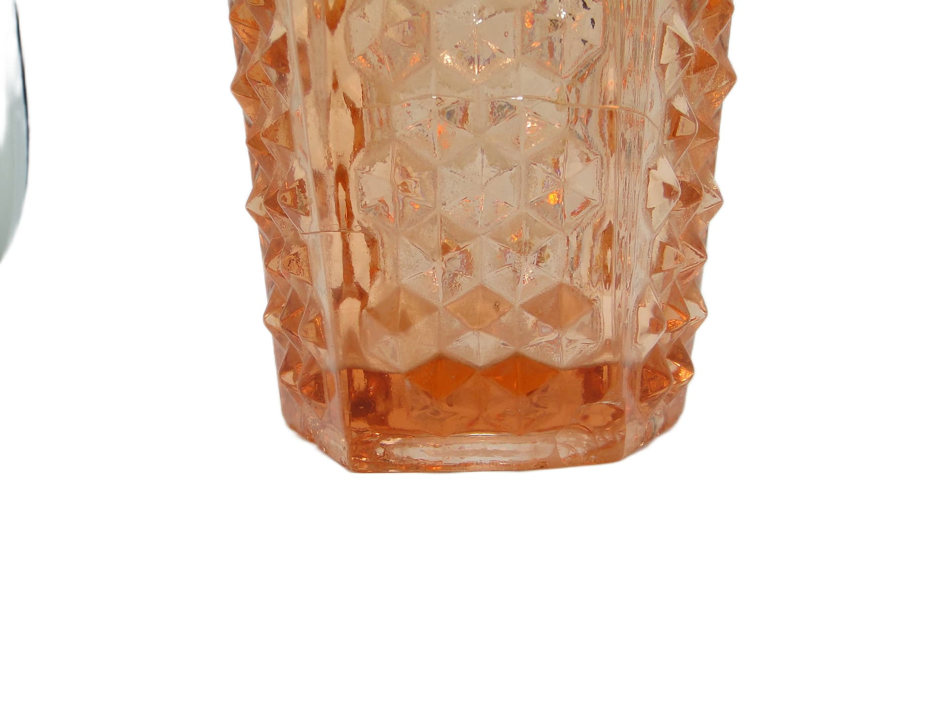 Wazon Ćwieki, modernizm, szkło rozalinowe, Ząbkowice, Polska, lata 70. - 94654