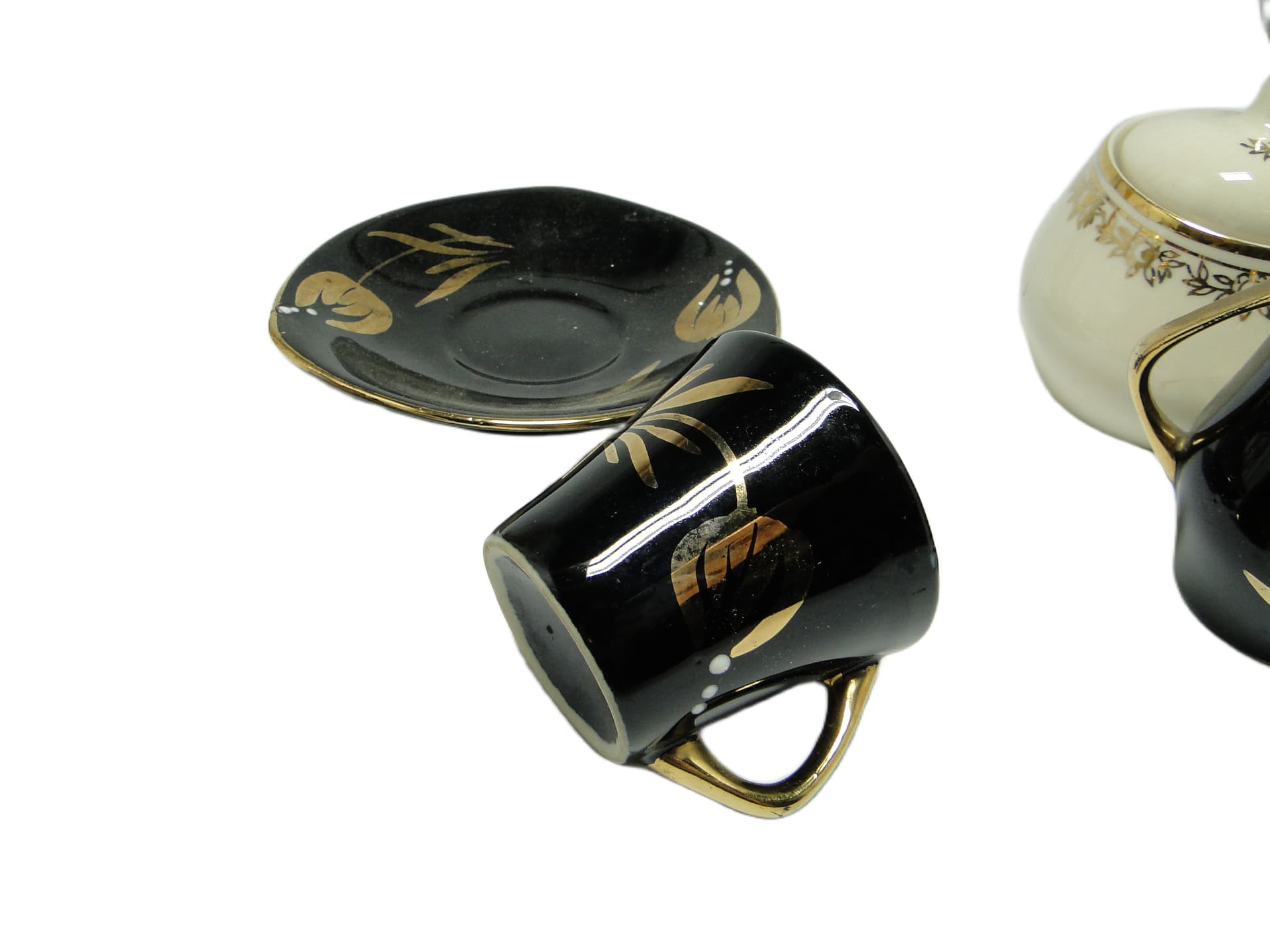 Cup and Saucer Set, Chic & Glam, porcelain, Chodzież, Poland, 1970s. - 94760