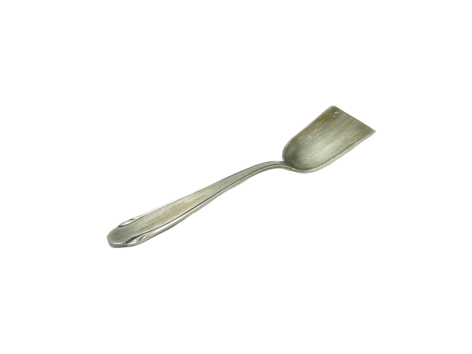 Sugar spoon, Art Deco, silver-plated brass, Sweden, 1950s. - 94849