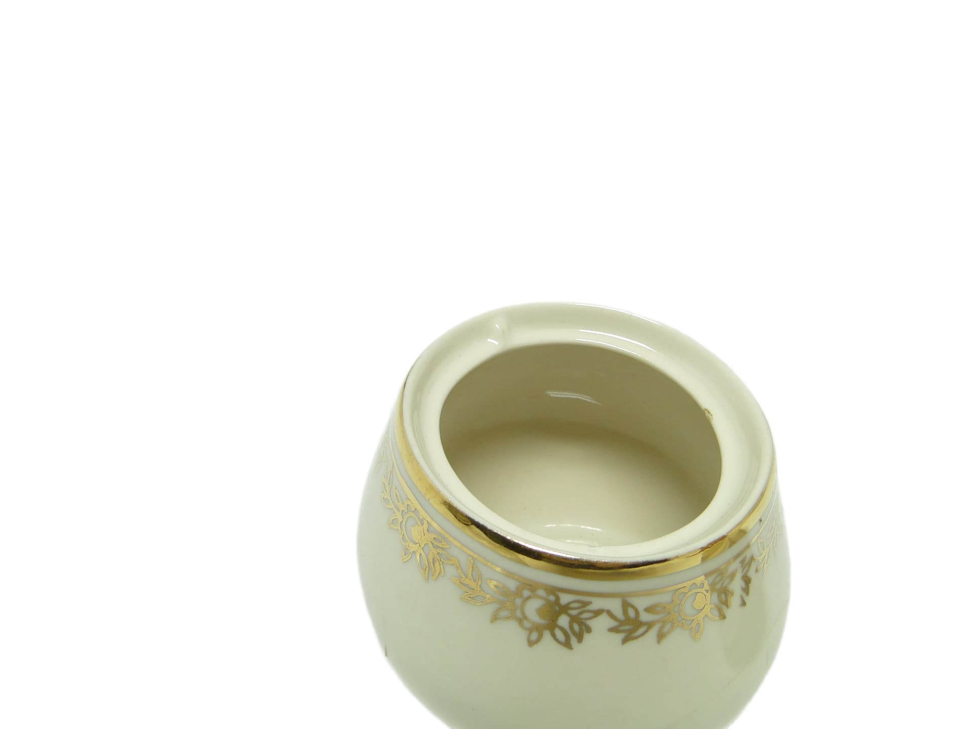 Cukiernica Ewa, modernizm, porcelana ivory white, Polska, lata 70. - 94856