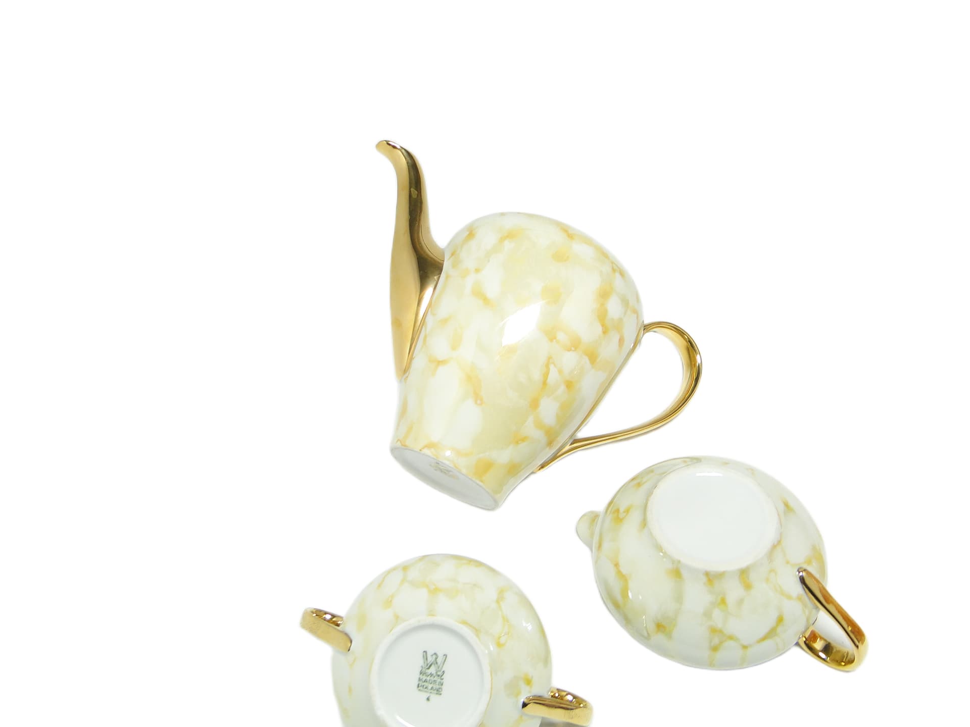 Zestaw mlecznik i cukiernica Julita, modernizm, porcelana, Wawel, Polska, lata 70. - 95110