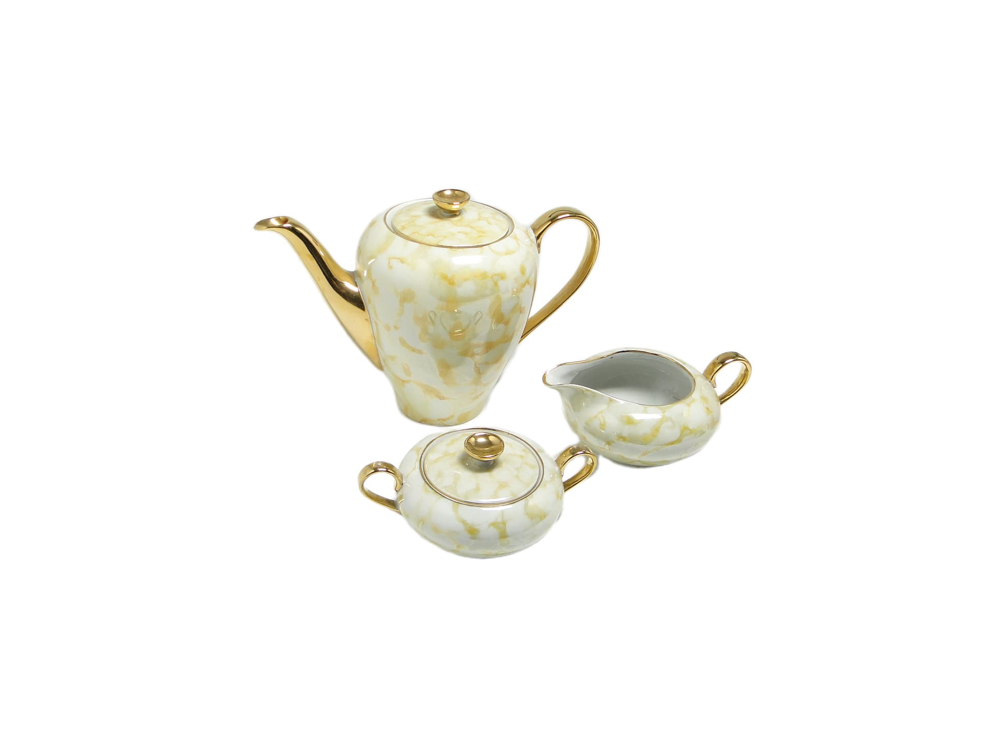 Zestaw mlecznik i cukiernica Julita, modernizm, porcelana, Wawel, Polska, lata 70. - 95106