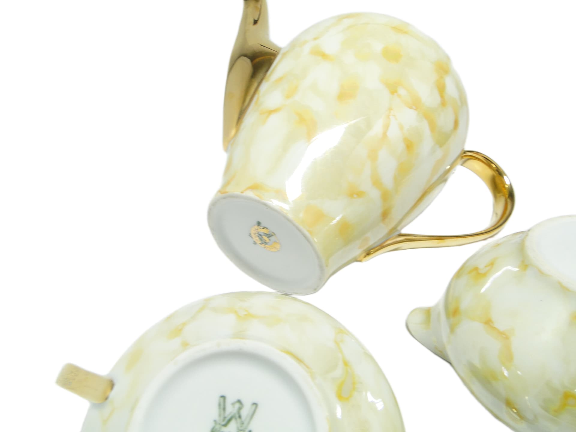 Zestaw mlecznik i cukiernica Julita, modernizm, porcelana, Wawel, Polska, lata 70. - 95114