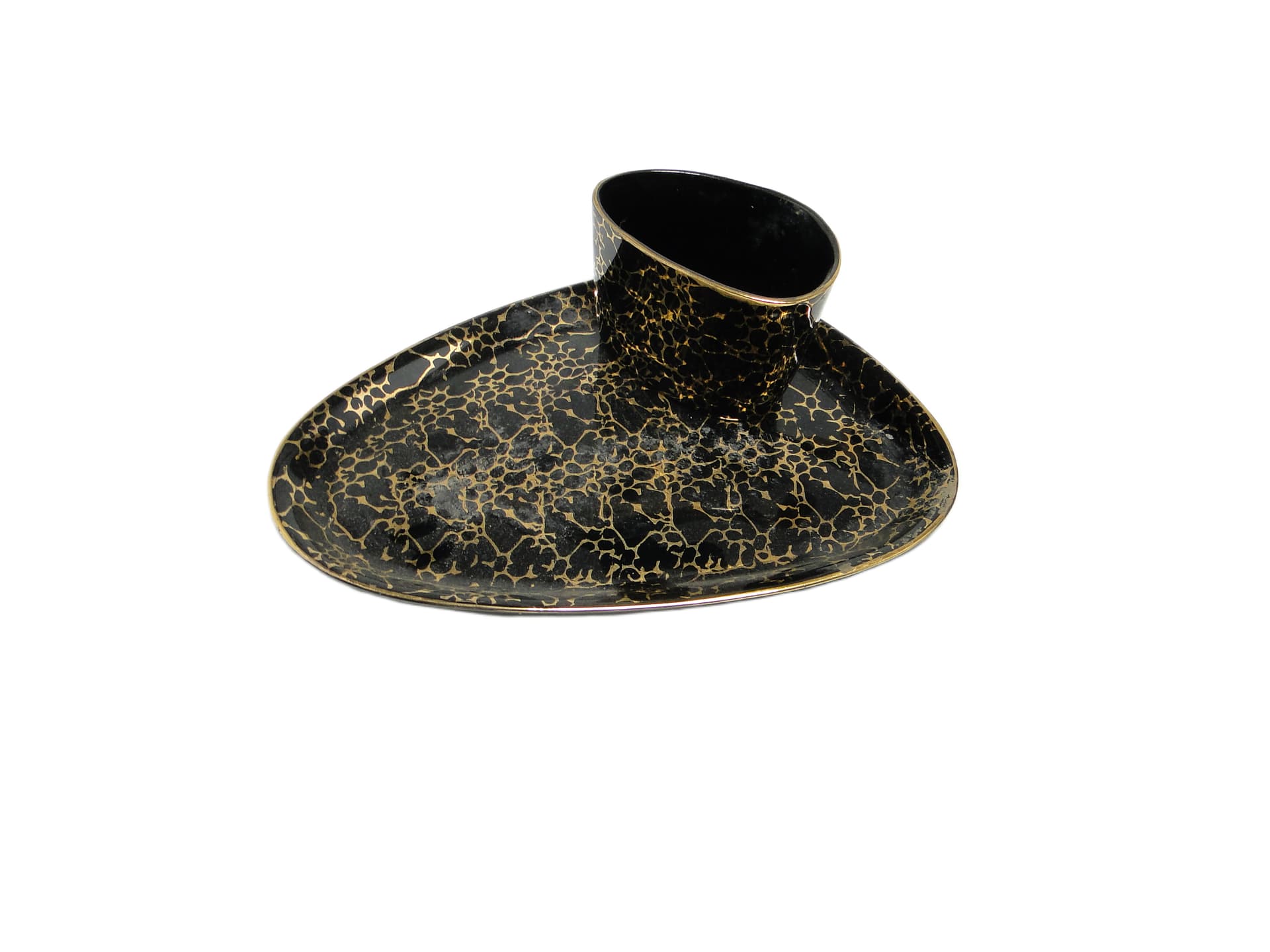 Zestaw palacza, mid-century modern, porcelana, Chodzież, Polska, lata 70.