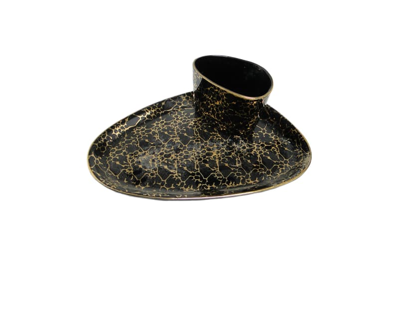 Zestaw palacza, mid-century modern, porcelana, Chodzież, Polska, lata 70.