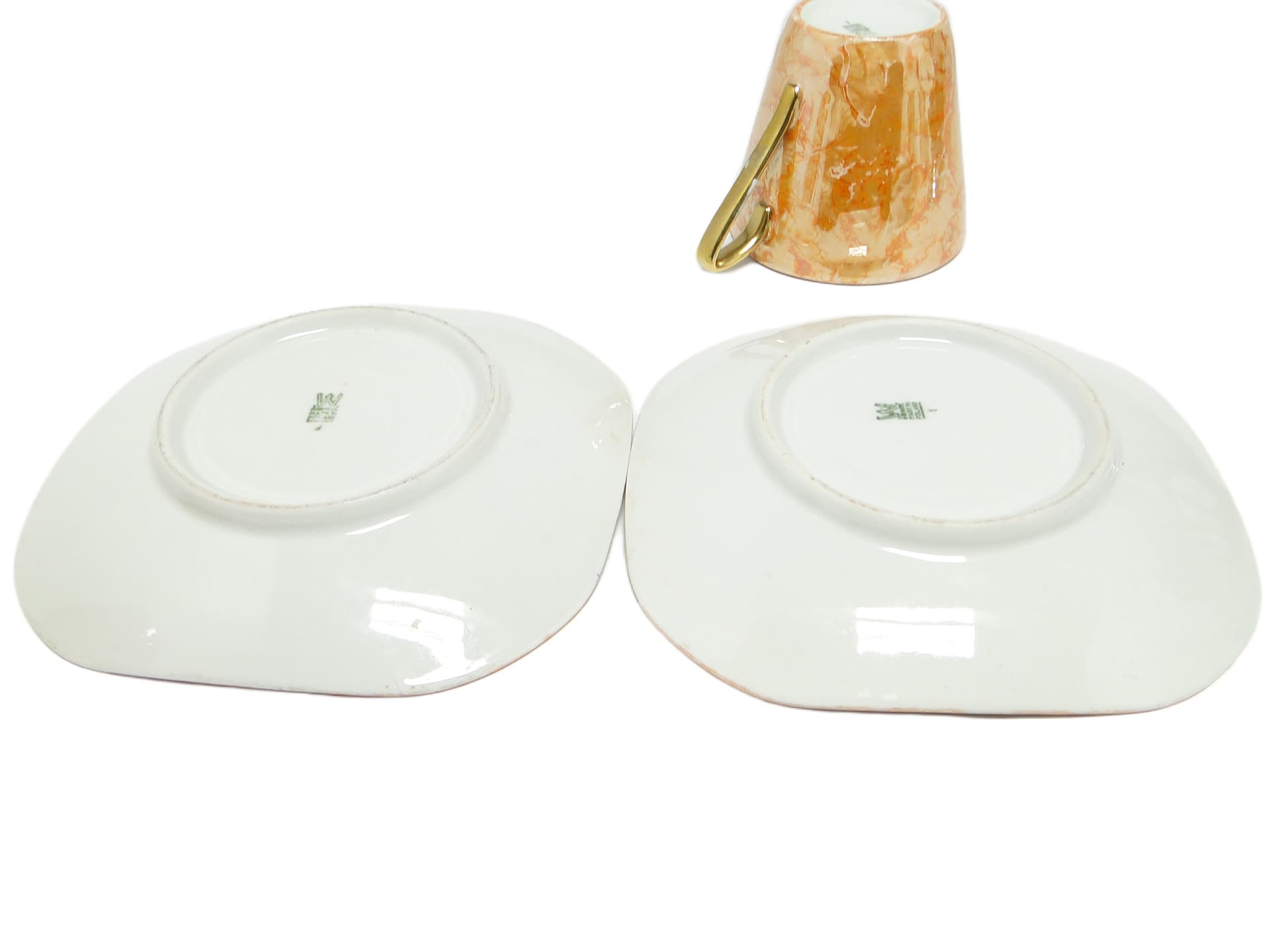 Para filiżanek Helena, mid-century modern, porcelana, Wawel, Polska, lata 70. - 95190