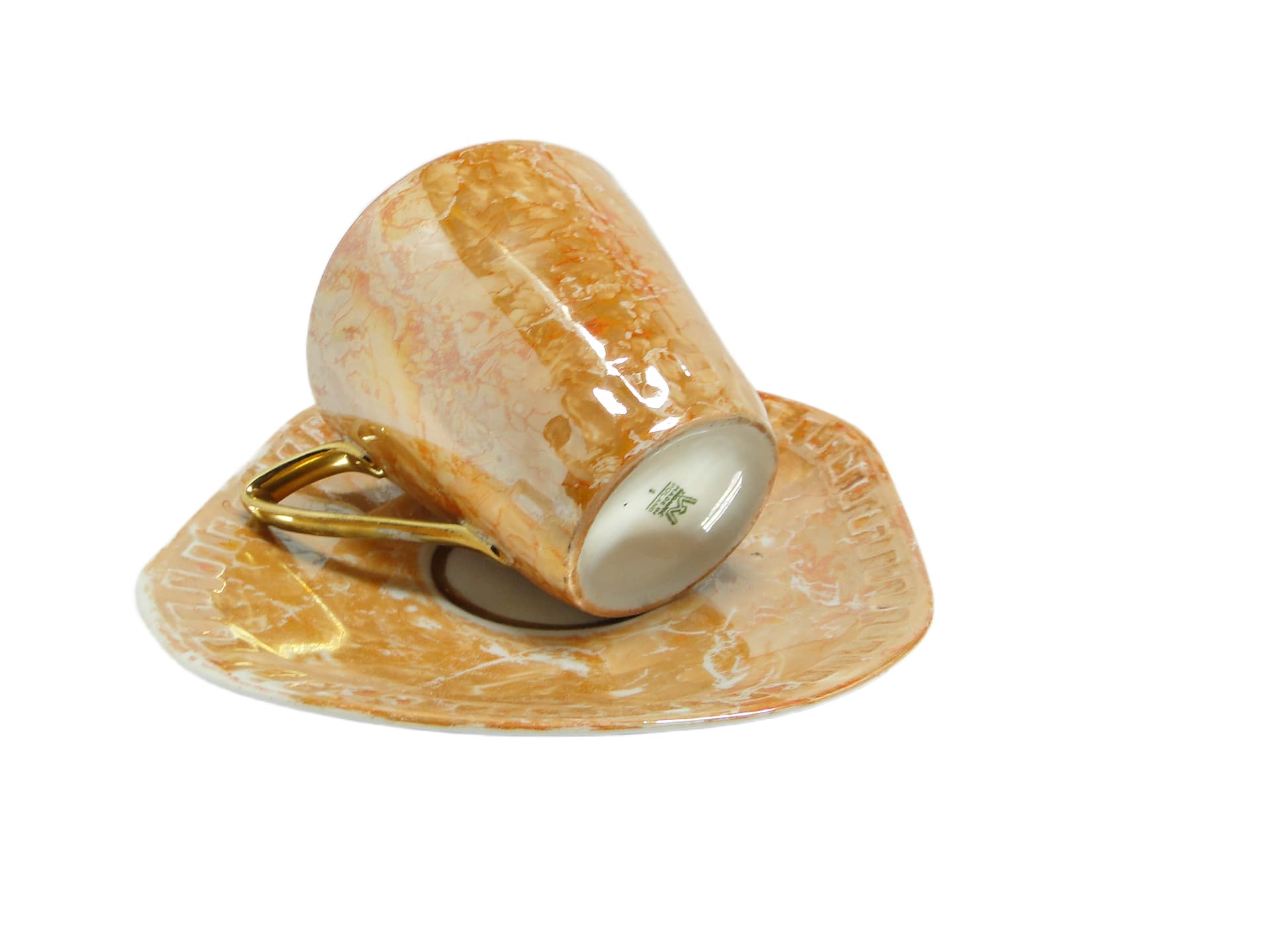 Filiżanka ze spodkiem Helena (Milenium), mid-century modern, porcelana, Wawel, Polska, lata 70. - 95243