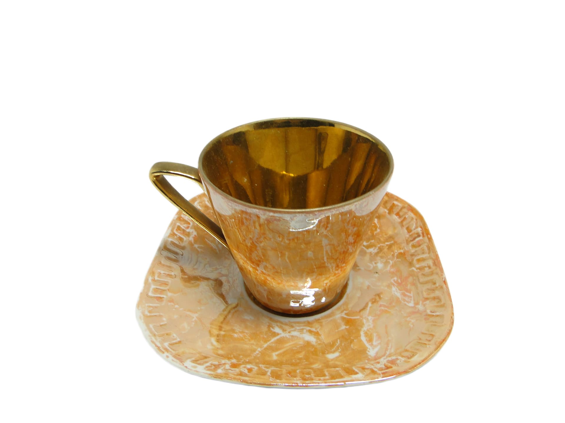 Filiżanka ze spodkiem Helena (Milenium), mid-century modern, porcelana, Wawel, Polska, lata 70. - 95242