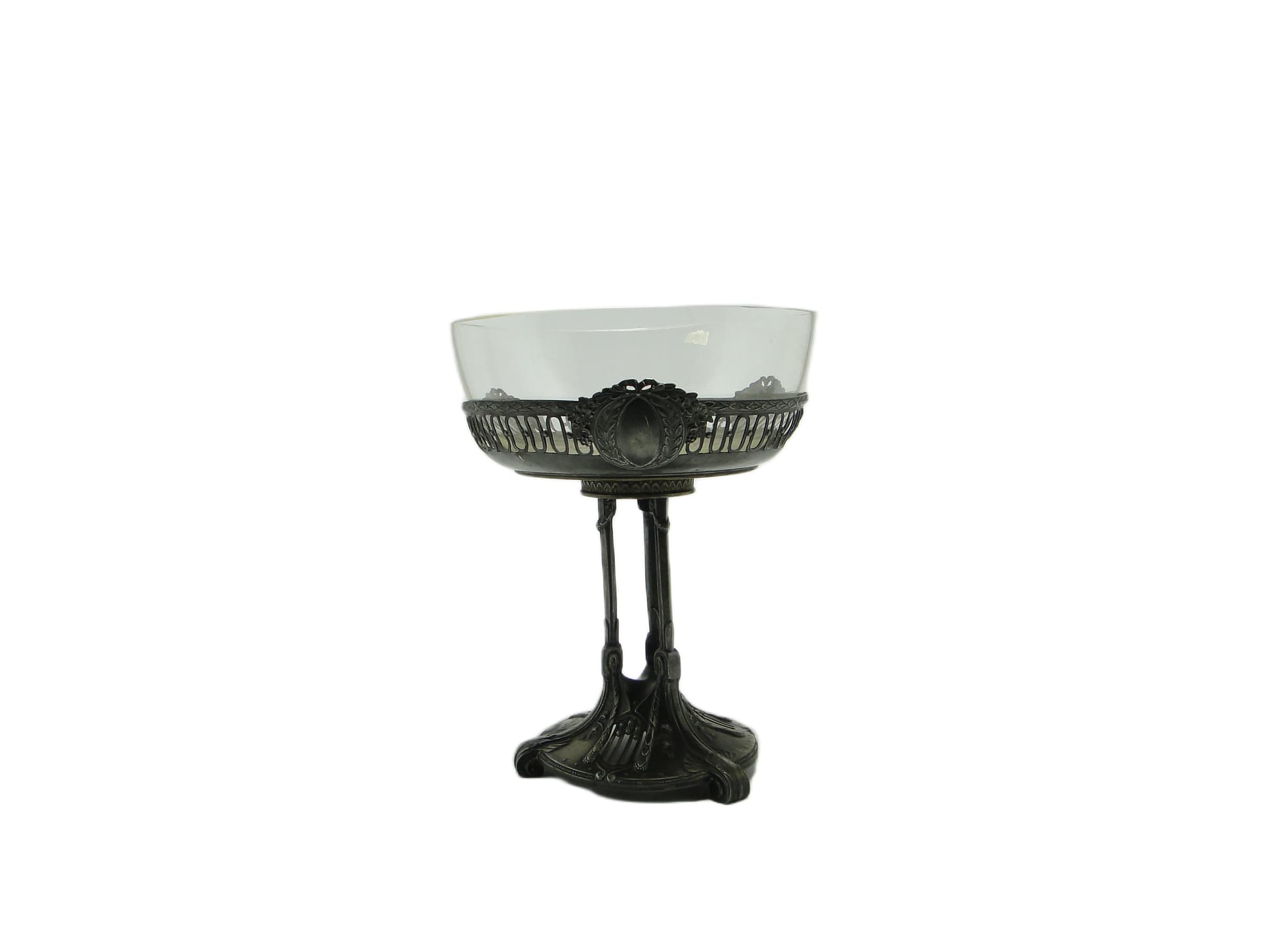 Patera Art Nouveau, szkło, Quist, Niemcy, początek XX w.