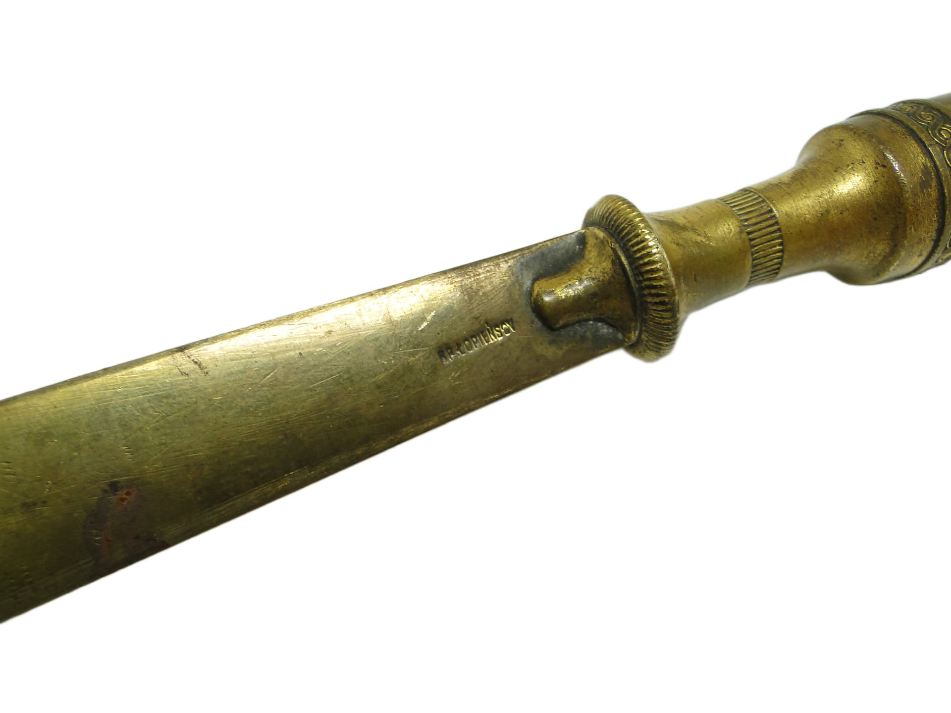 Nóż do listów eklektyczny, brąz, Bracia Łopieńskich, Polska, lata 20. - 95307