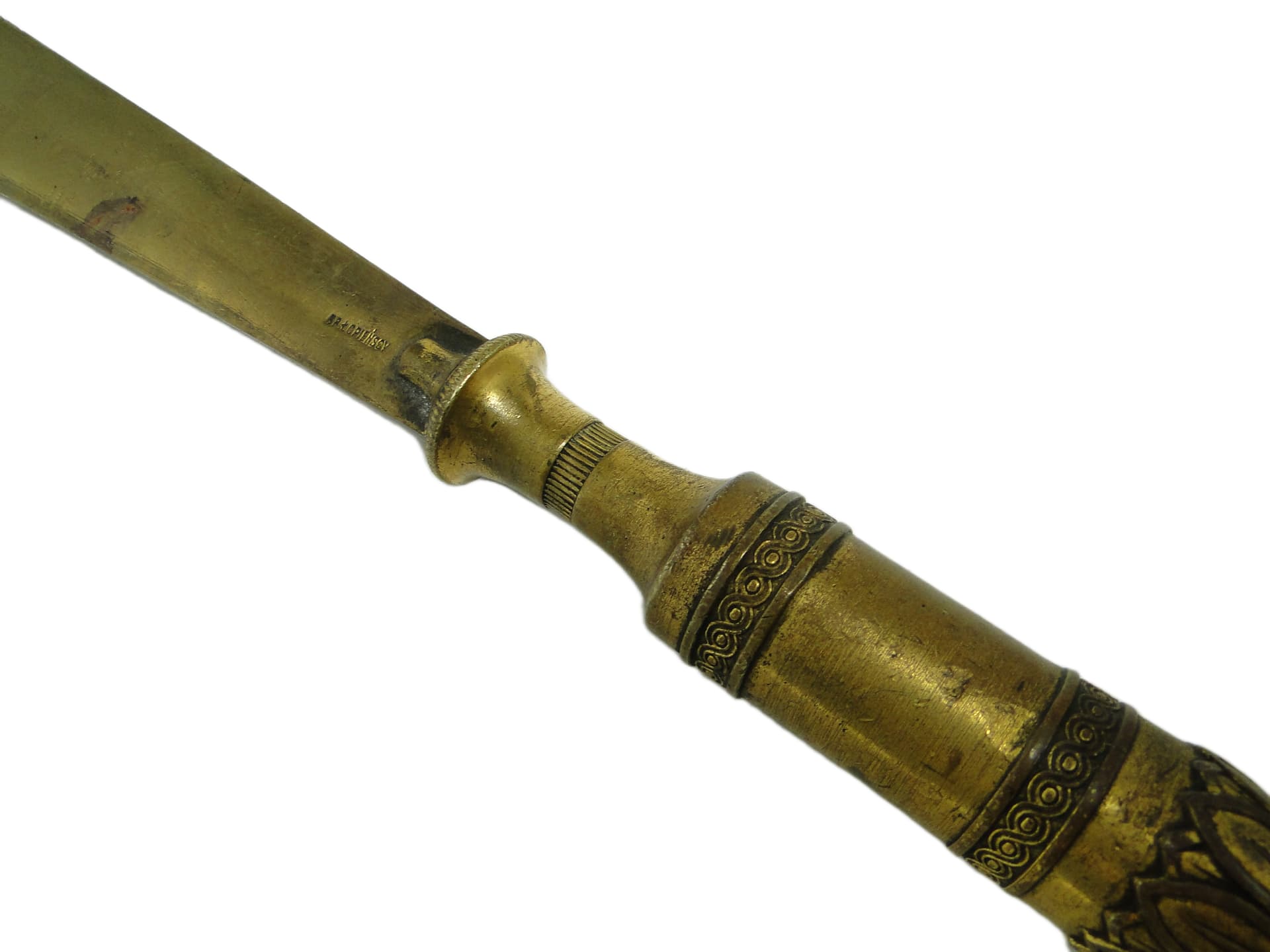 Nóż do listów eklektyczny, brąz, Bracia Łopieńskich, Polska, lata 20. - 95306