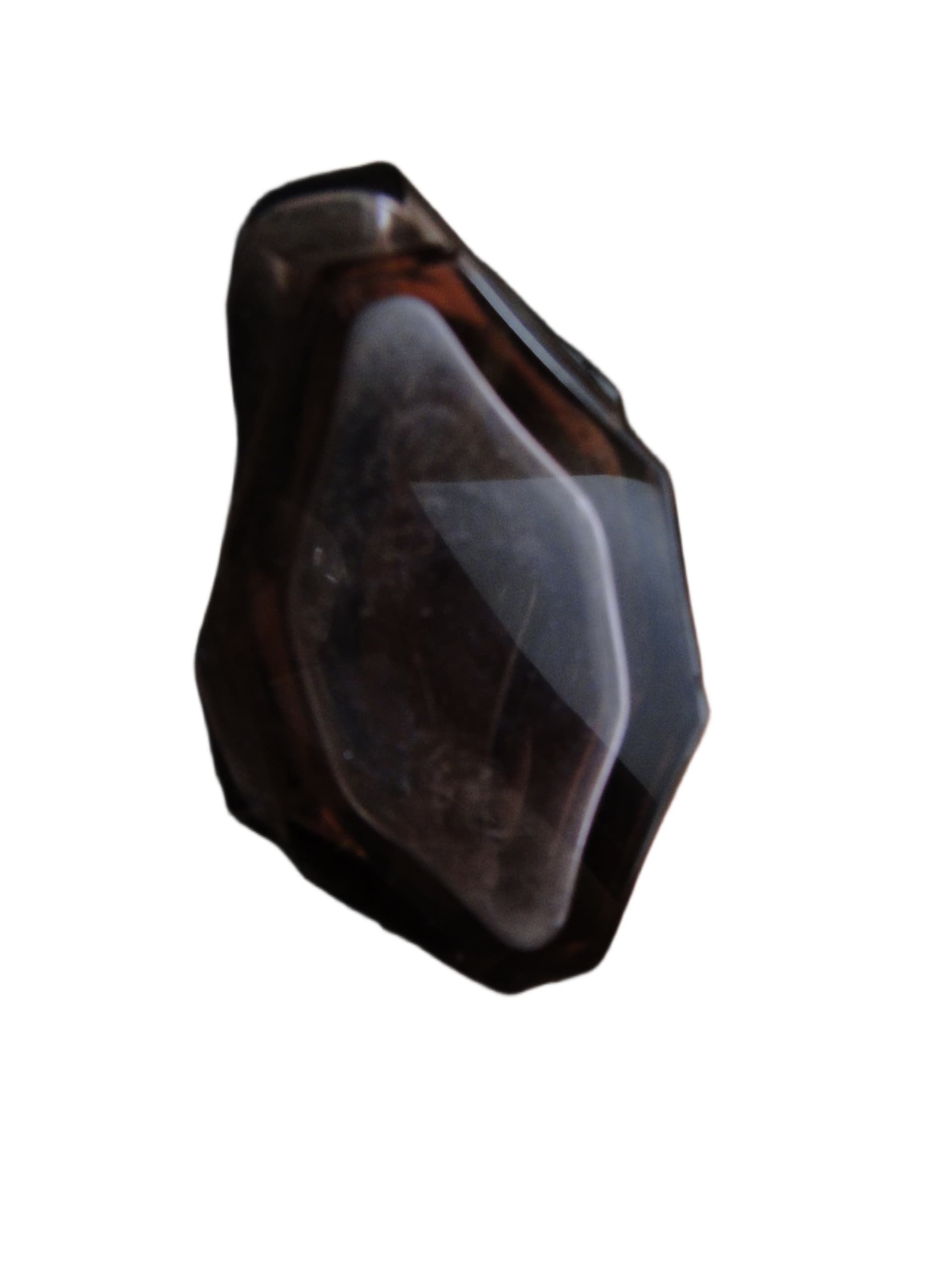 Karafka Art Deco, różowy kryształ, Moser, Czechosłowacja, lata 30. - 95405