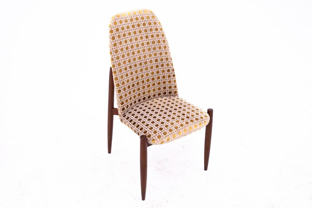 Yellow Set of 4 Chairs, Czechoslovakia, 1950s - 58130