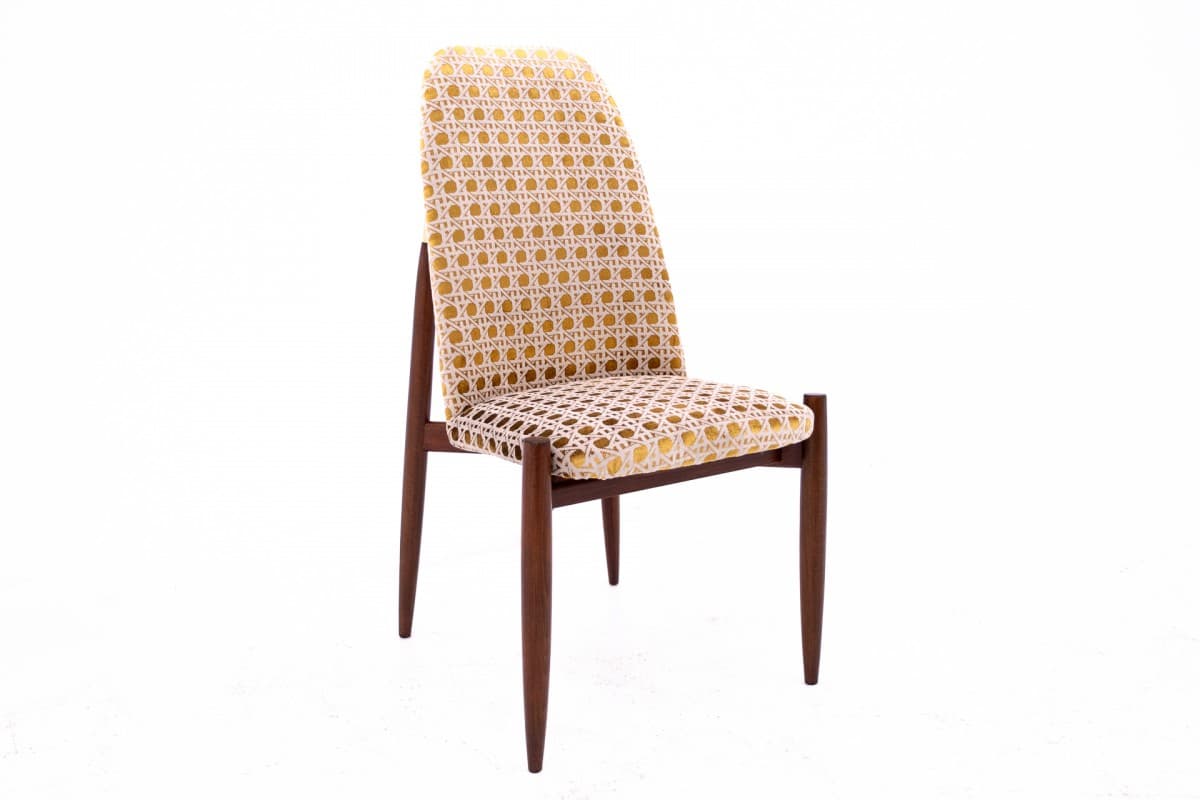 Yellow Set of 4 Chairs, Czechoslovakia, 1950s - 58131