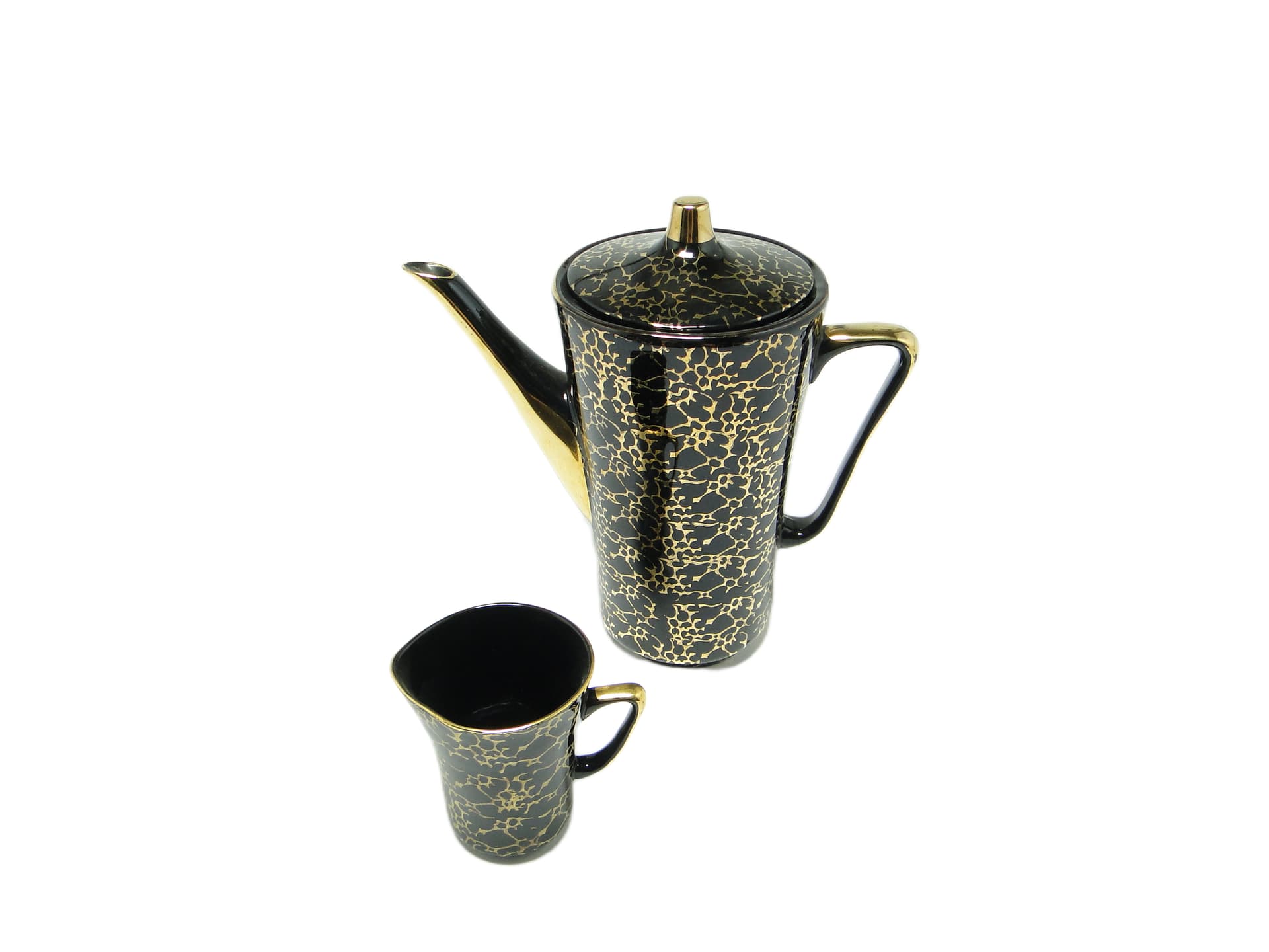 Dzbanek i cukiernica Ira, mid-century modern, porcelana, Ćmielów, Polska, lata 70. - 95550