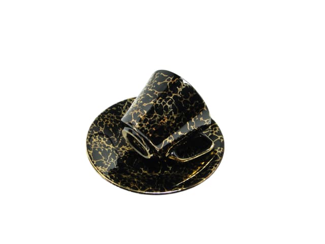 Zestaw filiżanki ze spodkiem Ira, mid-century modern, art déco, porcelana, Chodzież, Polska, lata 70. - WYMIARY