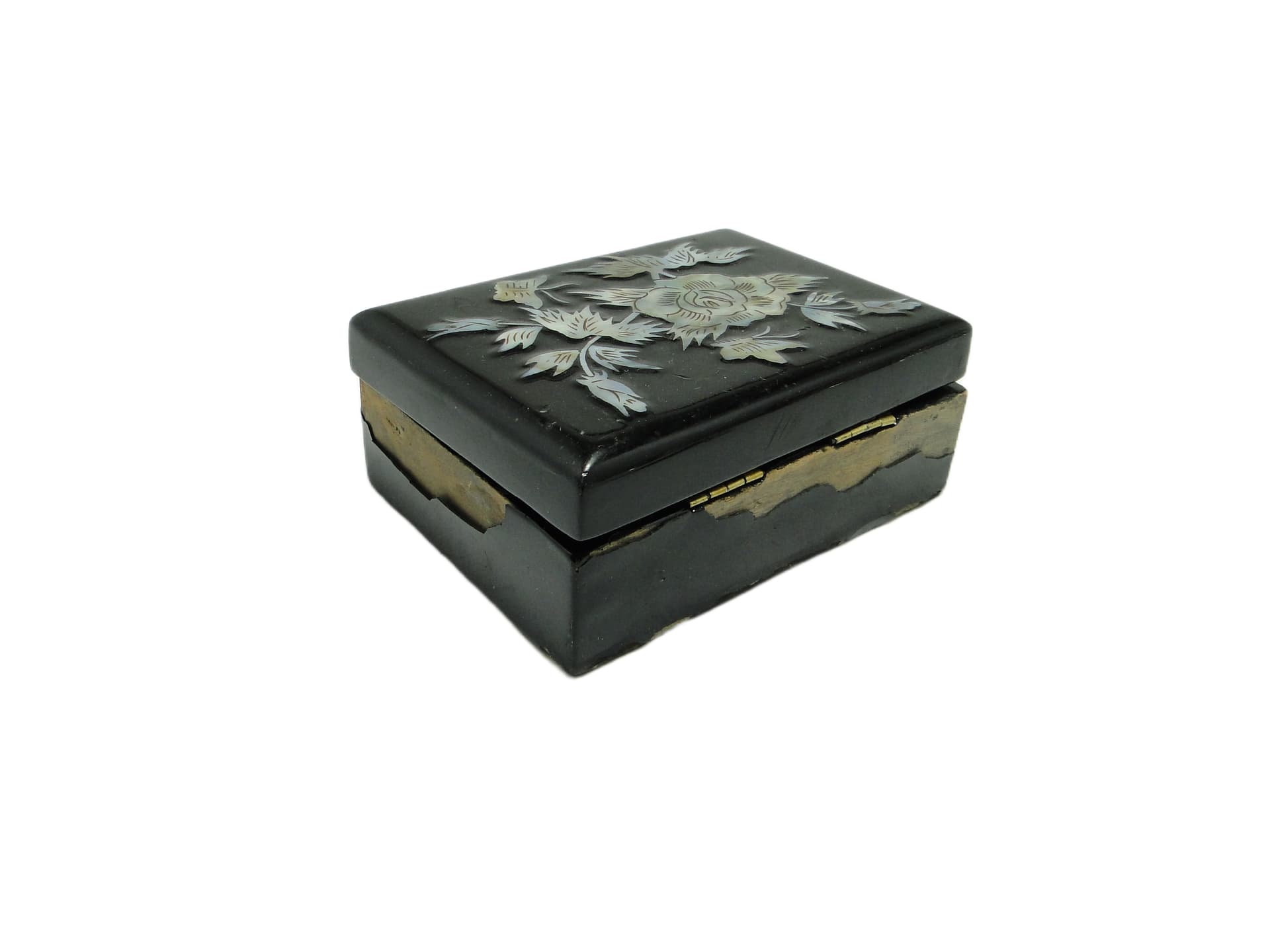 Pudełko na biżuterię Mid-century modern, velvet czerwony, Polska, lata 70. - 95632