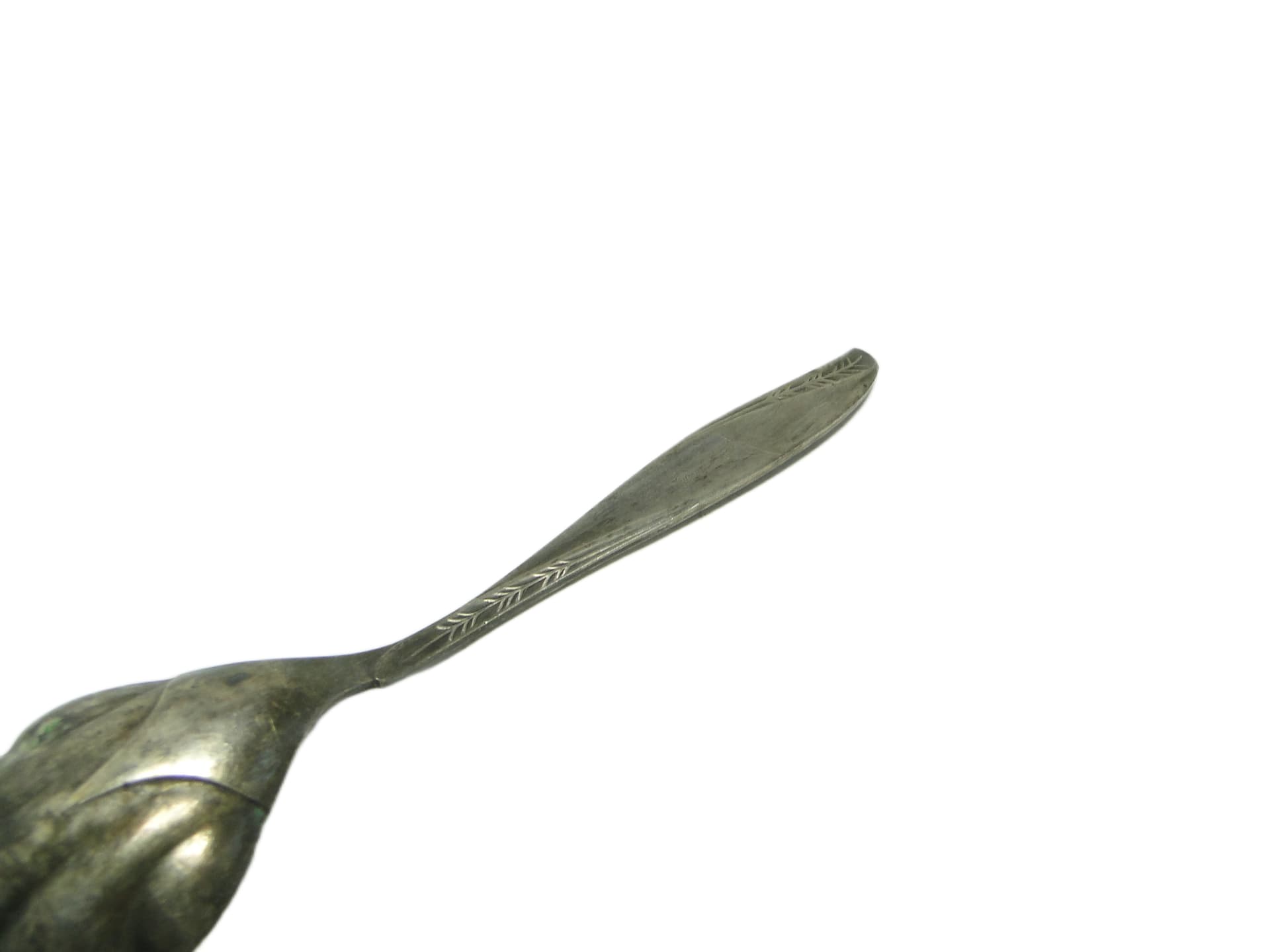 Sugar spoon, Modernism, silver-plated brass, HEFRA, Poland, 1960s. - 95675