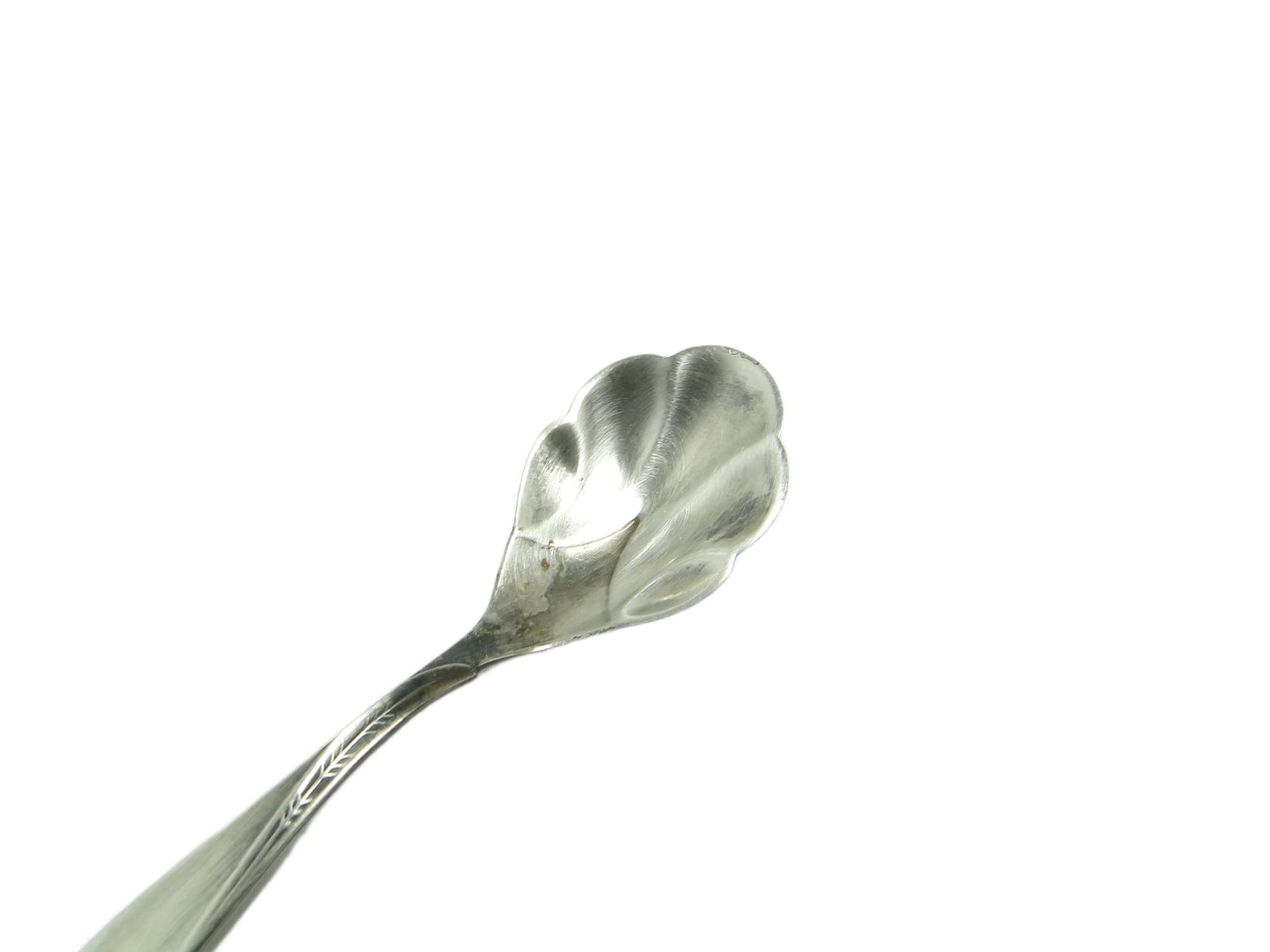 Sugar spoon, modernism, silver-plated brass, HEFRA, Poland, 1960s. - 95710