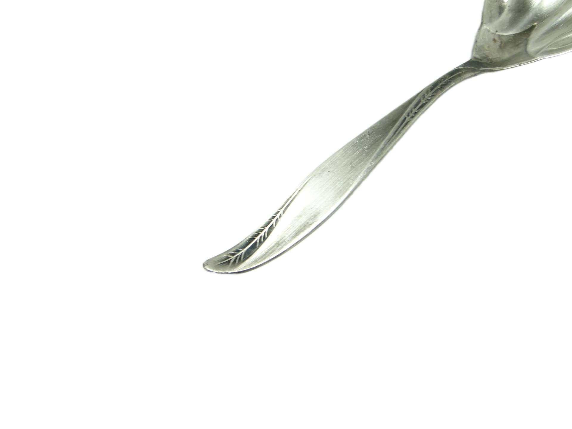 Sugar spoon, modernism, silver-plated brass, HEFRA, Poland, 1960s. - 95709