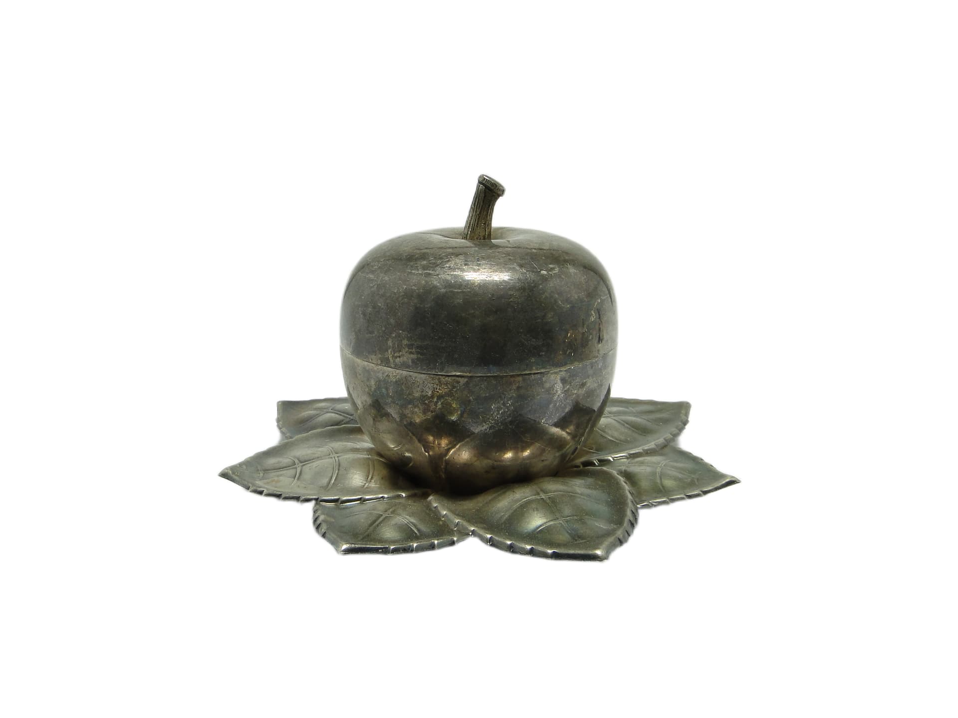 Kabaret na alkohole, art déco, mosiądz srebrzony, Węgry, lata 30.