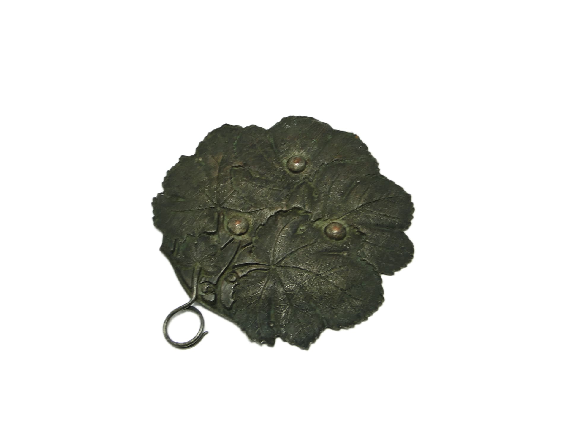 Patera secesyjna, metal, Polska, lata 50. - 95843