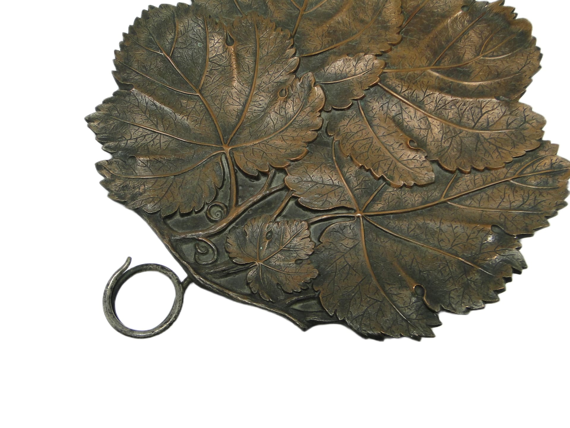 Patera secesyjna, metal, Polska, lata 50. - 95846